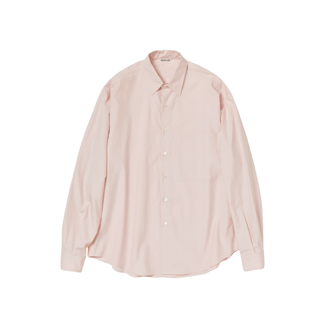 Auralee Washed Finx Twill Big Shirt Light Pink 상세 이미지 1