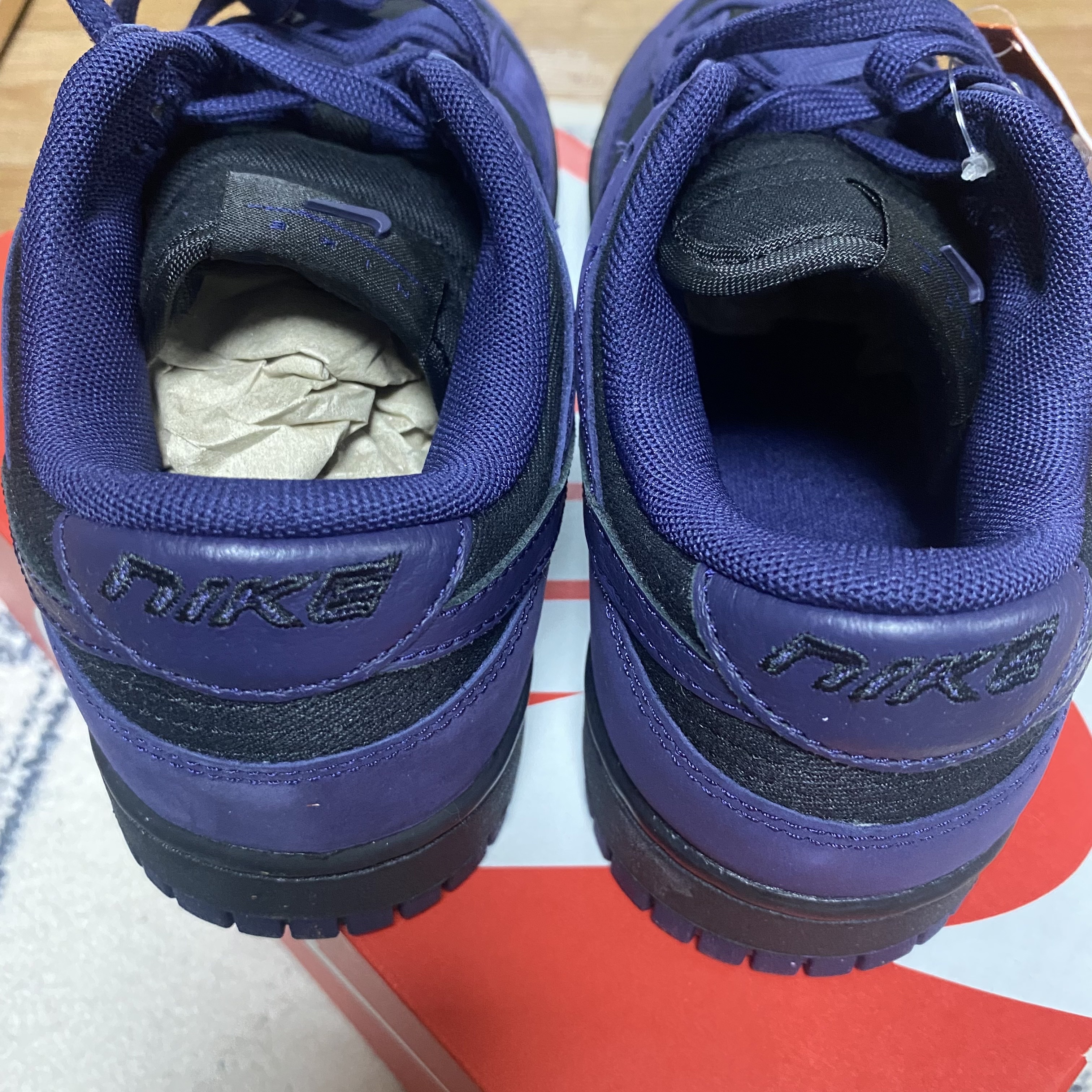 (W) Nike Dunk Low LX Purple Ink Black 착용 스타일 - 3