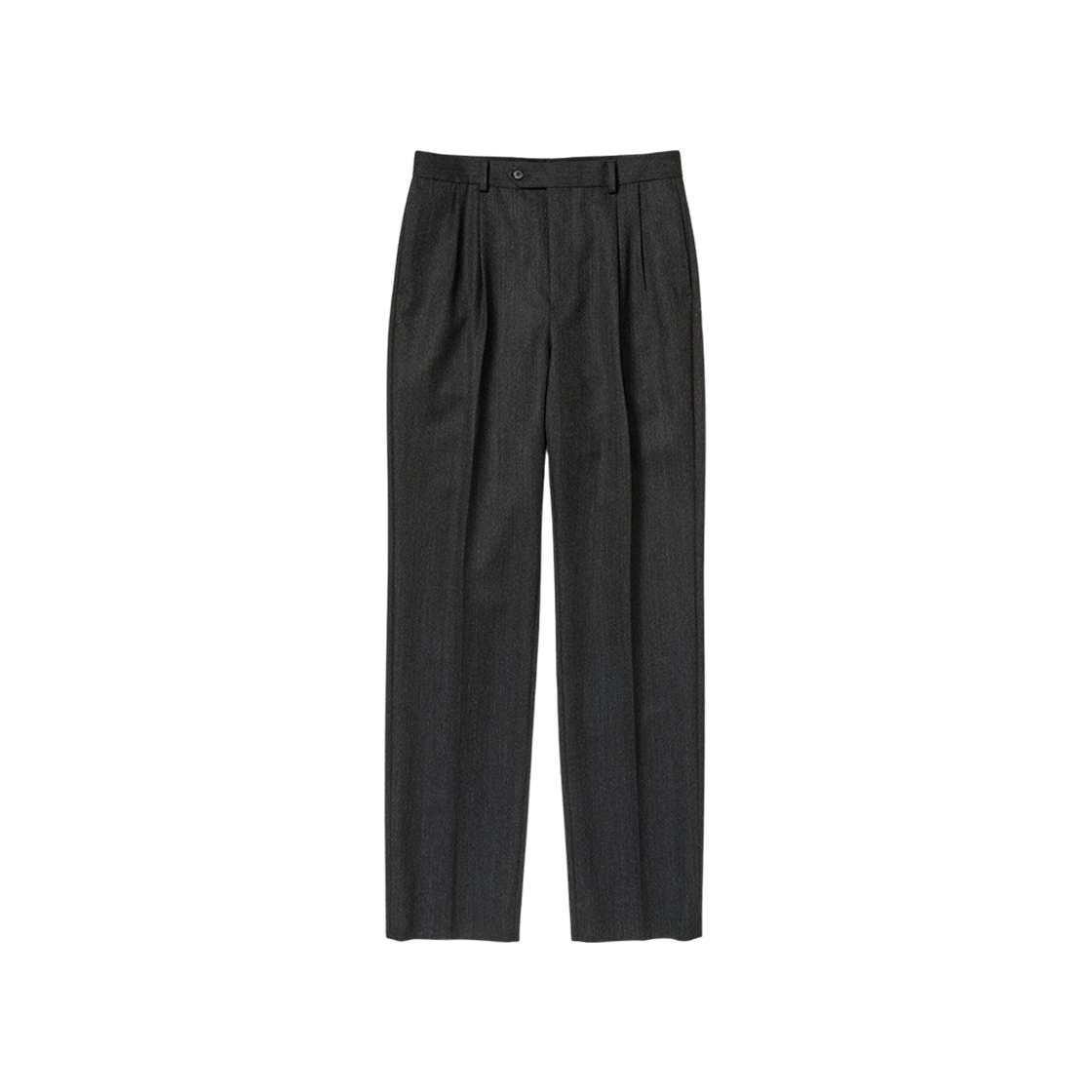 Auralee Bluefaced Wool Dobby Slacks Charcoal 상세 이미지 1