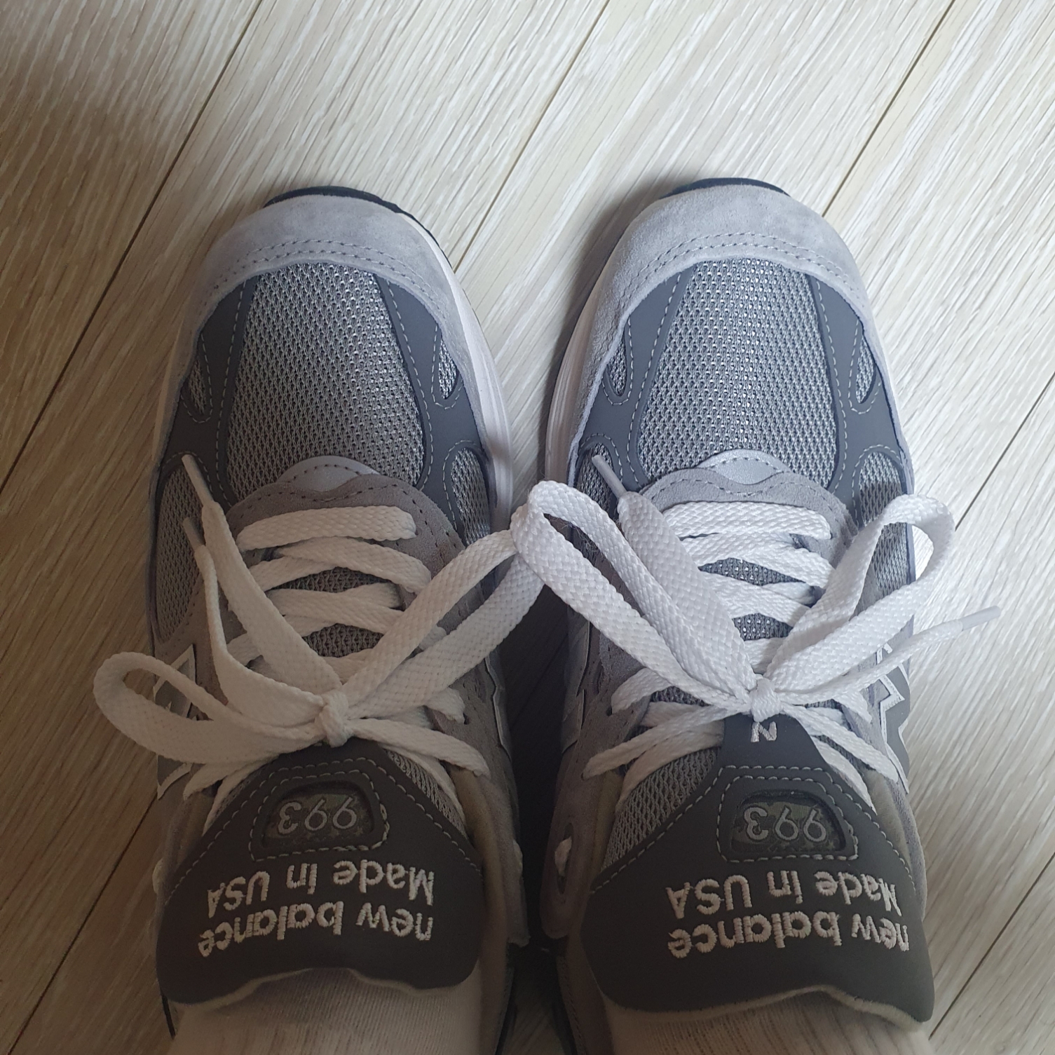 New Balance 993 Made in USA Grey - D Standard 착용 스타일