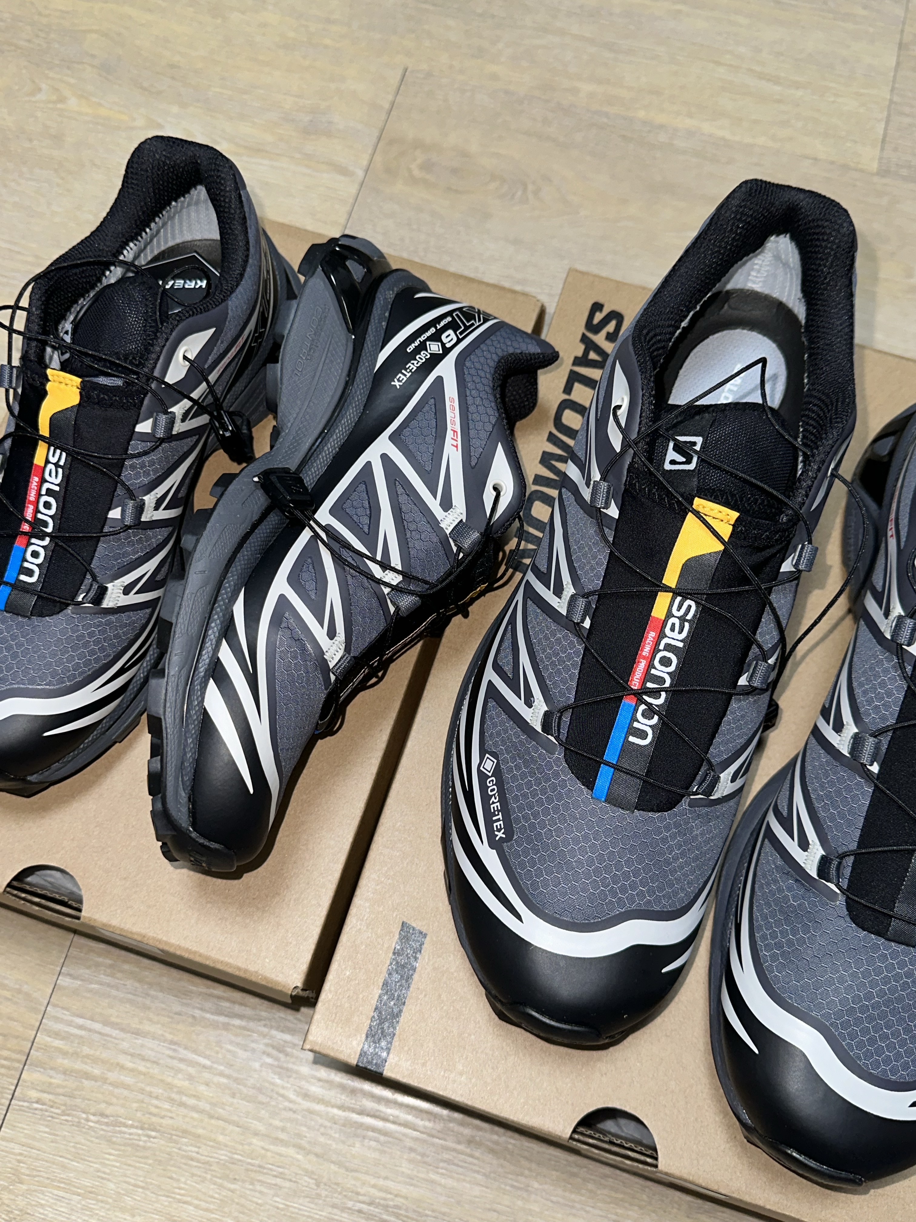 Salomon XT-6 Gore-Tex Black Ebony 착용 스타일