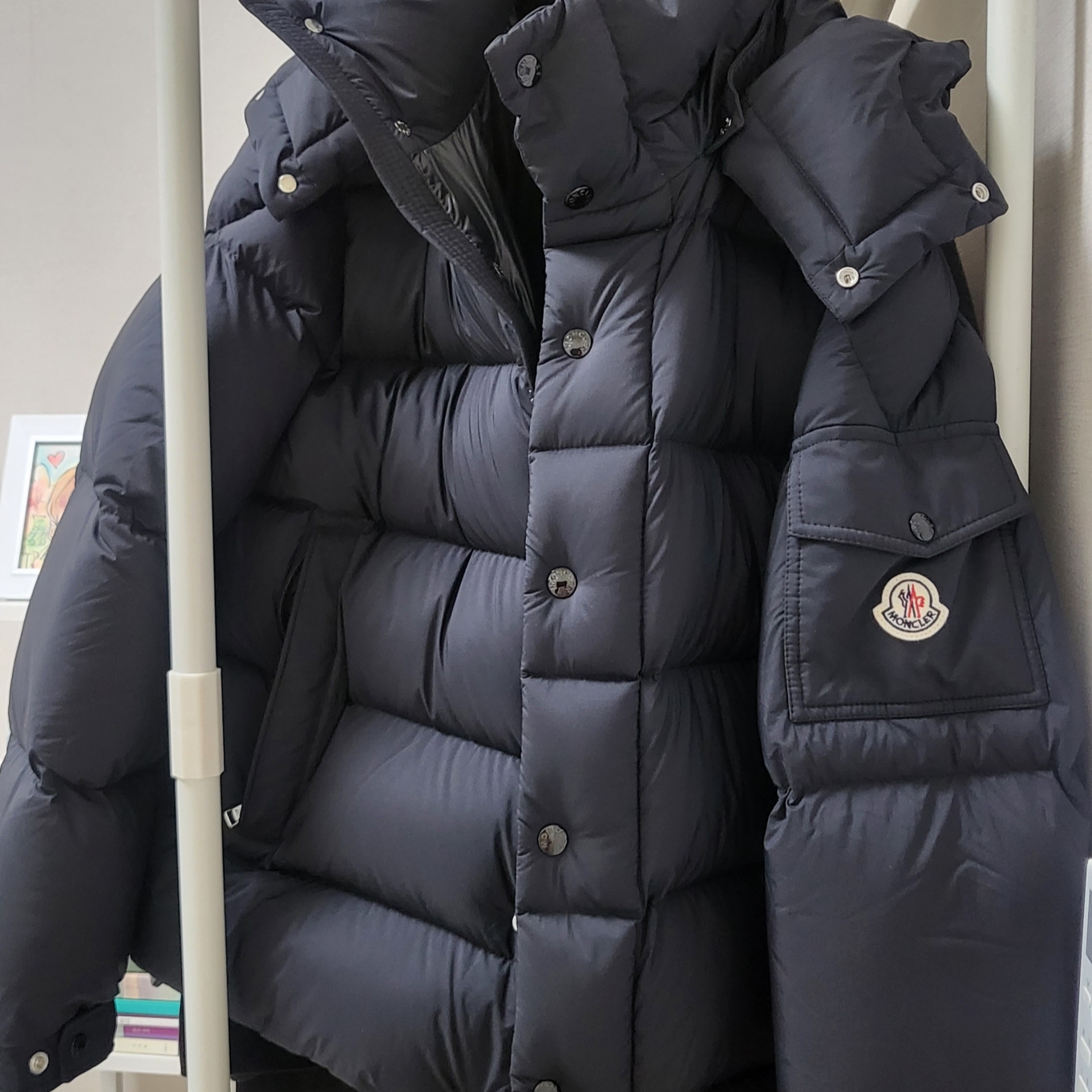 Moncler Vezere Short Down Jacket Black - 23FW 착용 스타일