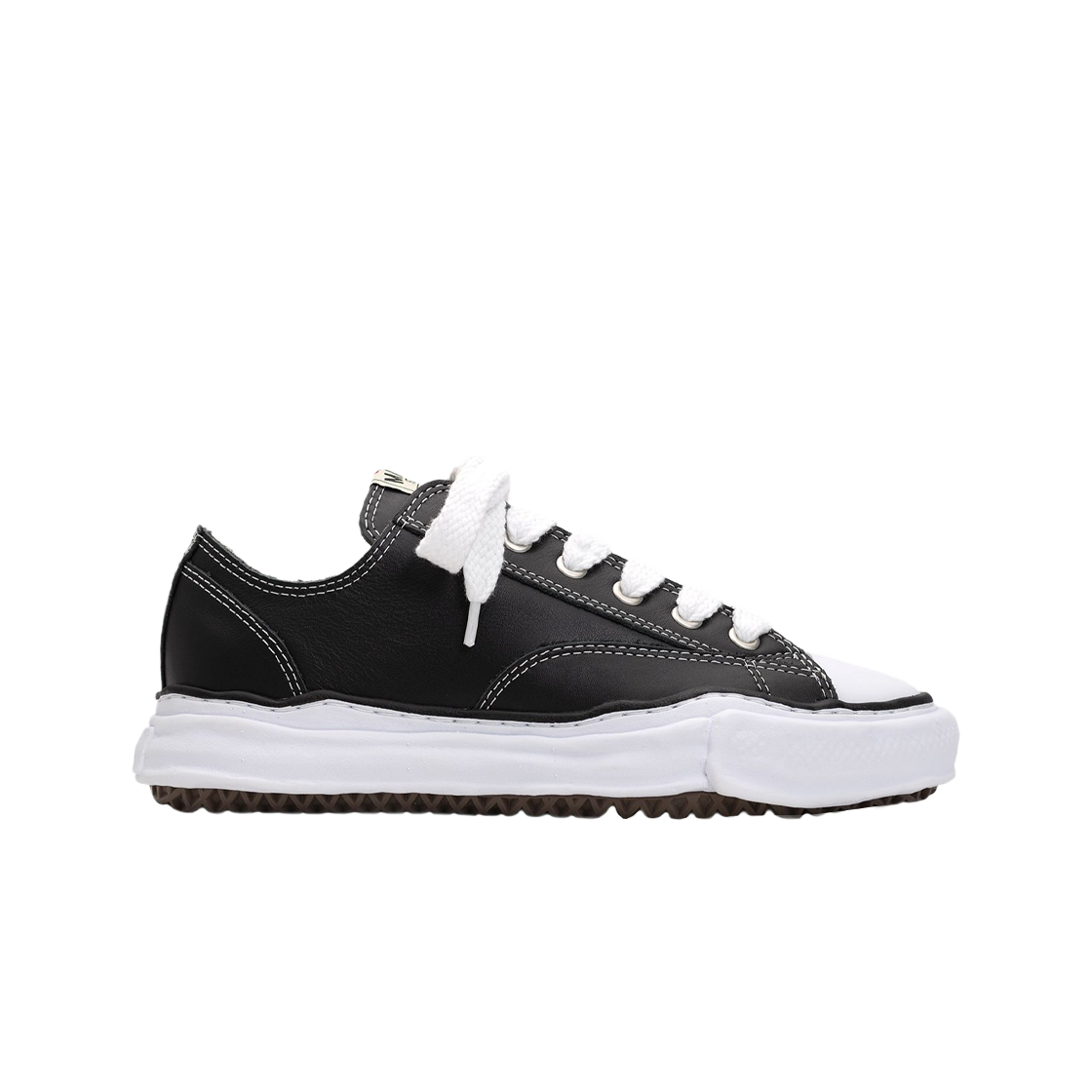 메종 미하라 야스히로 피터슨 OG 솔 레더 로우 스니커즈 블랙(Maison Mihara Yasuhiro Peterson OG Sole Leather Low Sneakers Black)