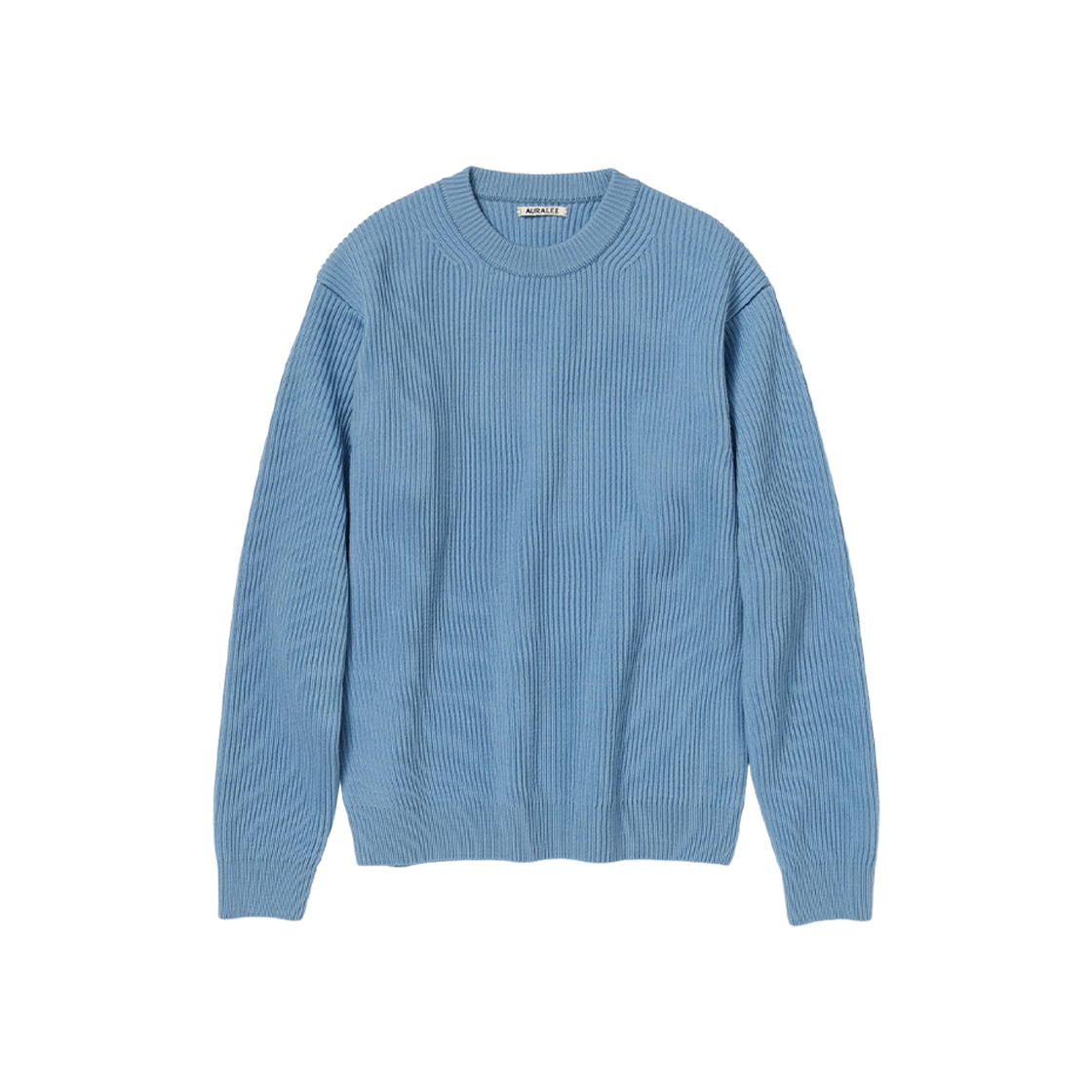 Auralee French Merino Rib Knit P/O Light Blue 상세 이미지 1