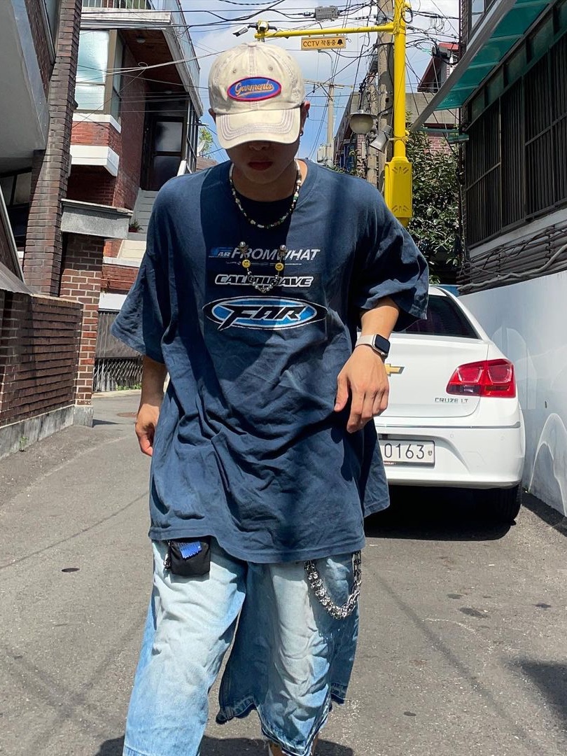 Balenciaga Triple S Trainer Grey 2018 착용 스타일 - 2