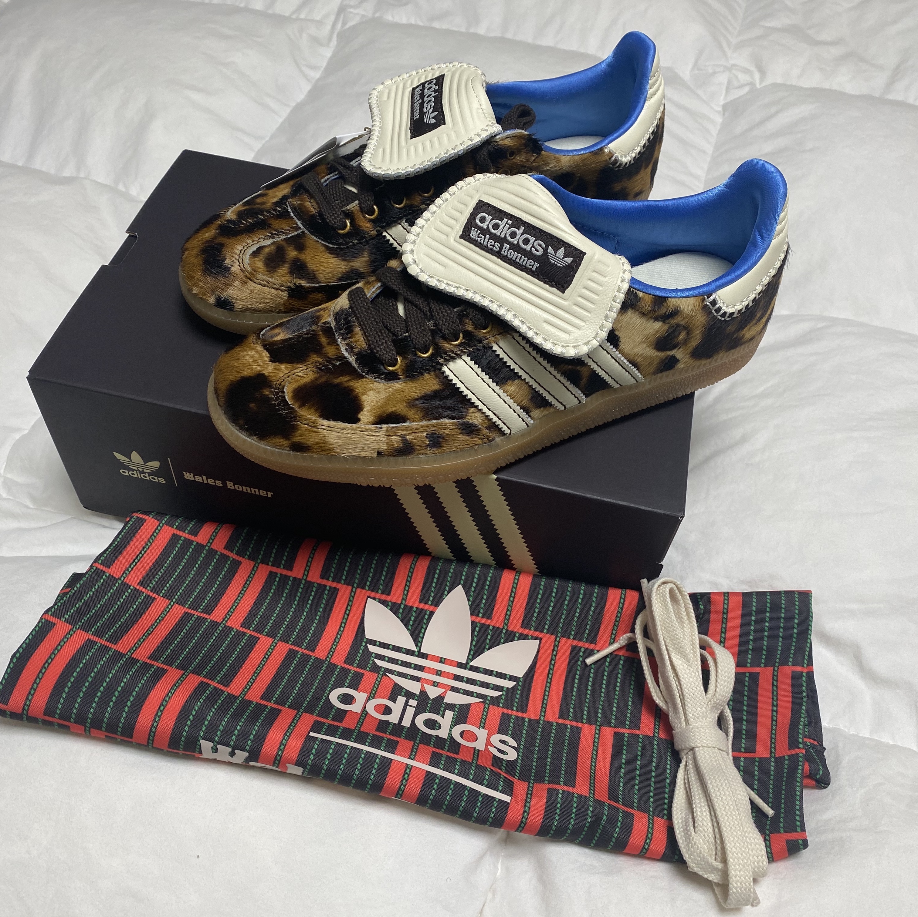 Adidas x Wales Bonner Pony Leo Samba Dark Brown Cream White 착용 스타일 - 1