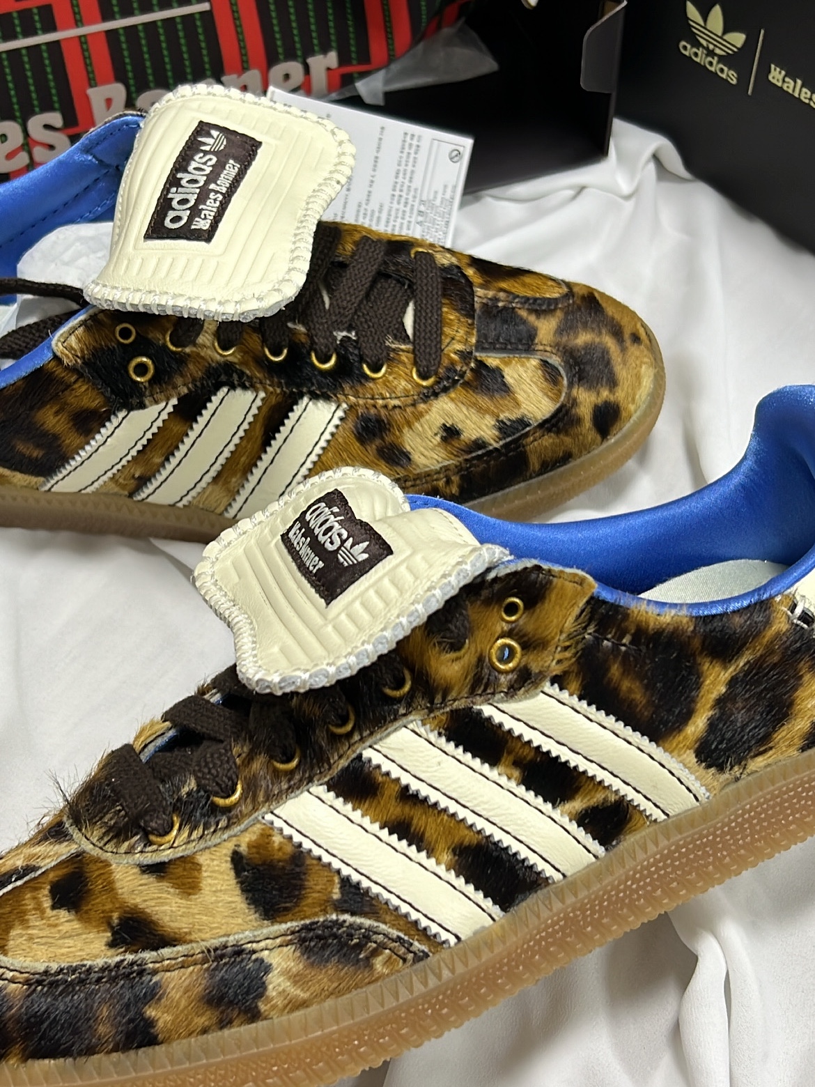 Adidas x Wales Bonner Pony Leo Samba Dark Brown Cream White 착용 스타일 - 2