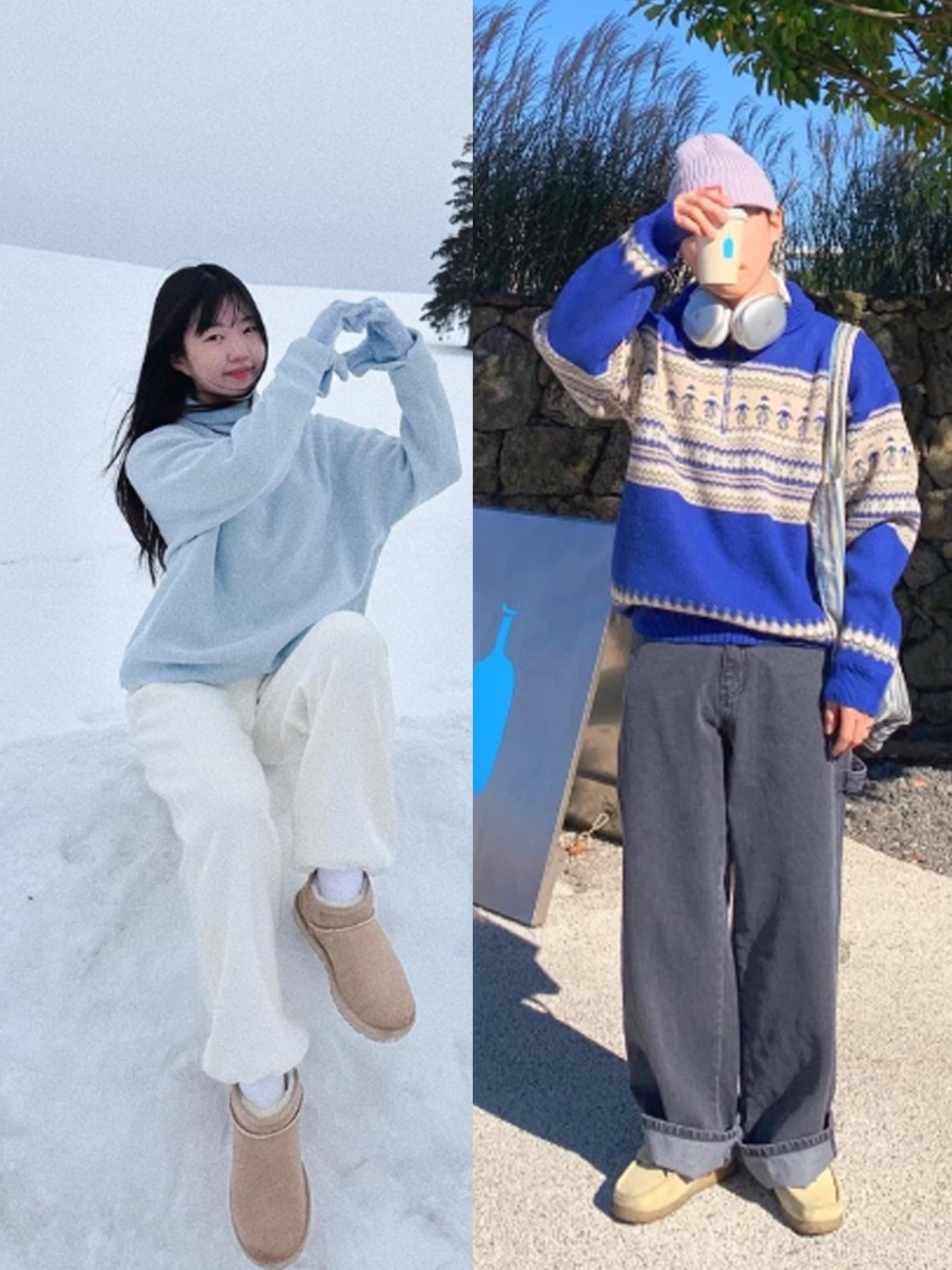 Sansan Gear Suffix Puffer Jacket Light Green - 23FW, (W) UGG Classic Ultra Mini Boots Sand 착용 스타일 - 2