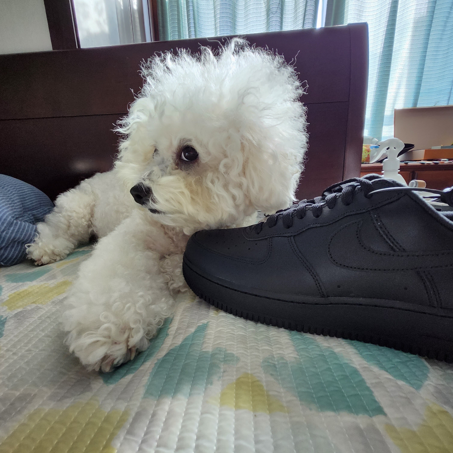 Nike x Supreme Air Force 1 Low Black 착용 스타일 - 3