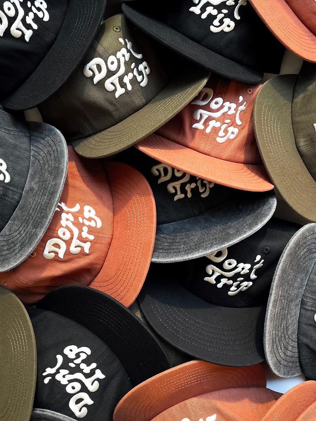 Free & Easy Don't Trip Strapback Hat Black, Free & Easy Don't Trip Strapback Hat Rust 착용 스타일