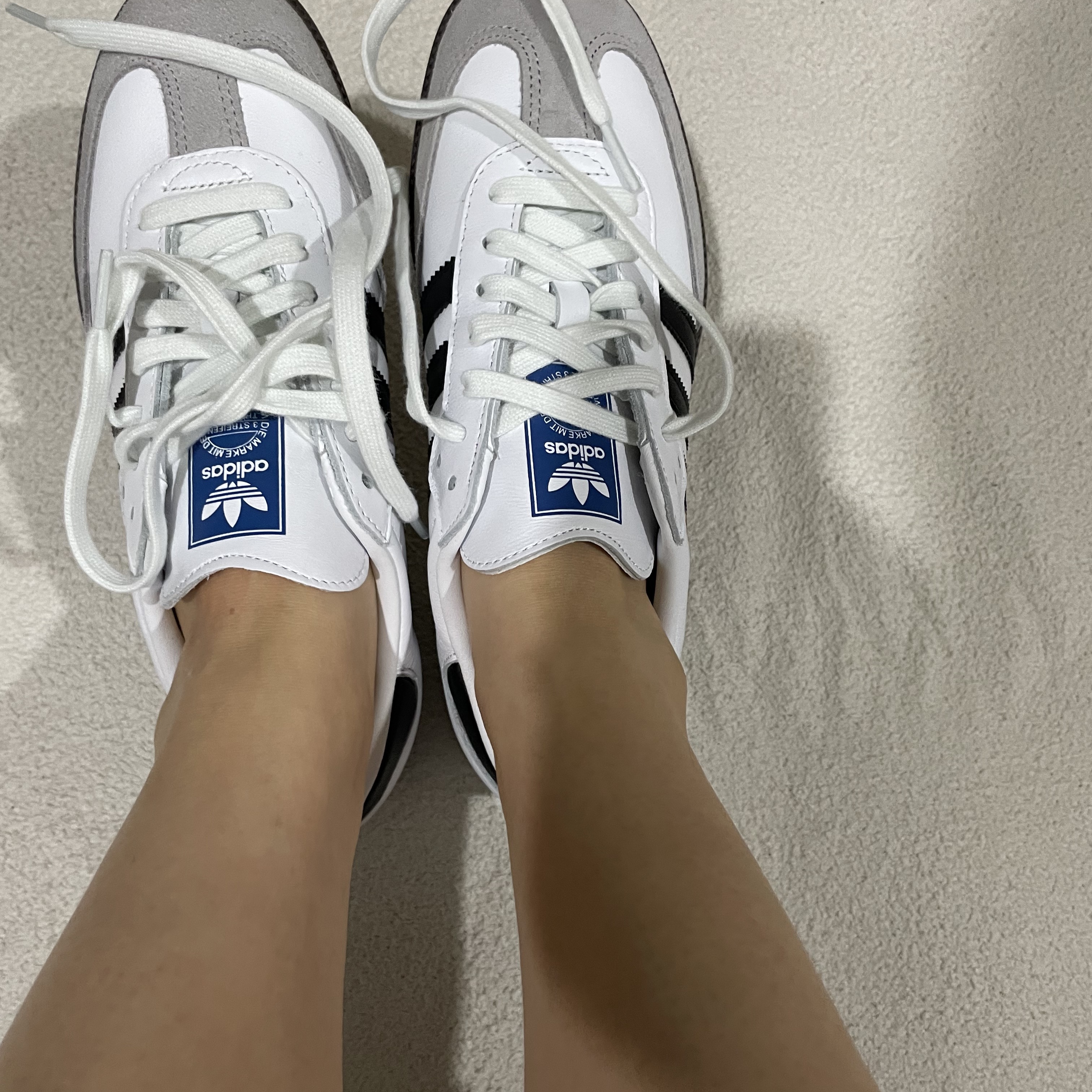 Adidas Samba OG Cloud White 착용 스타일