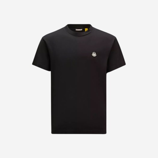 몽클레르 x 팜 엔젤스 로고 패치 티셔츠 블랙 - 23FW