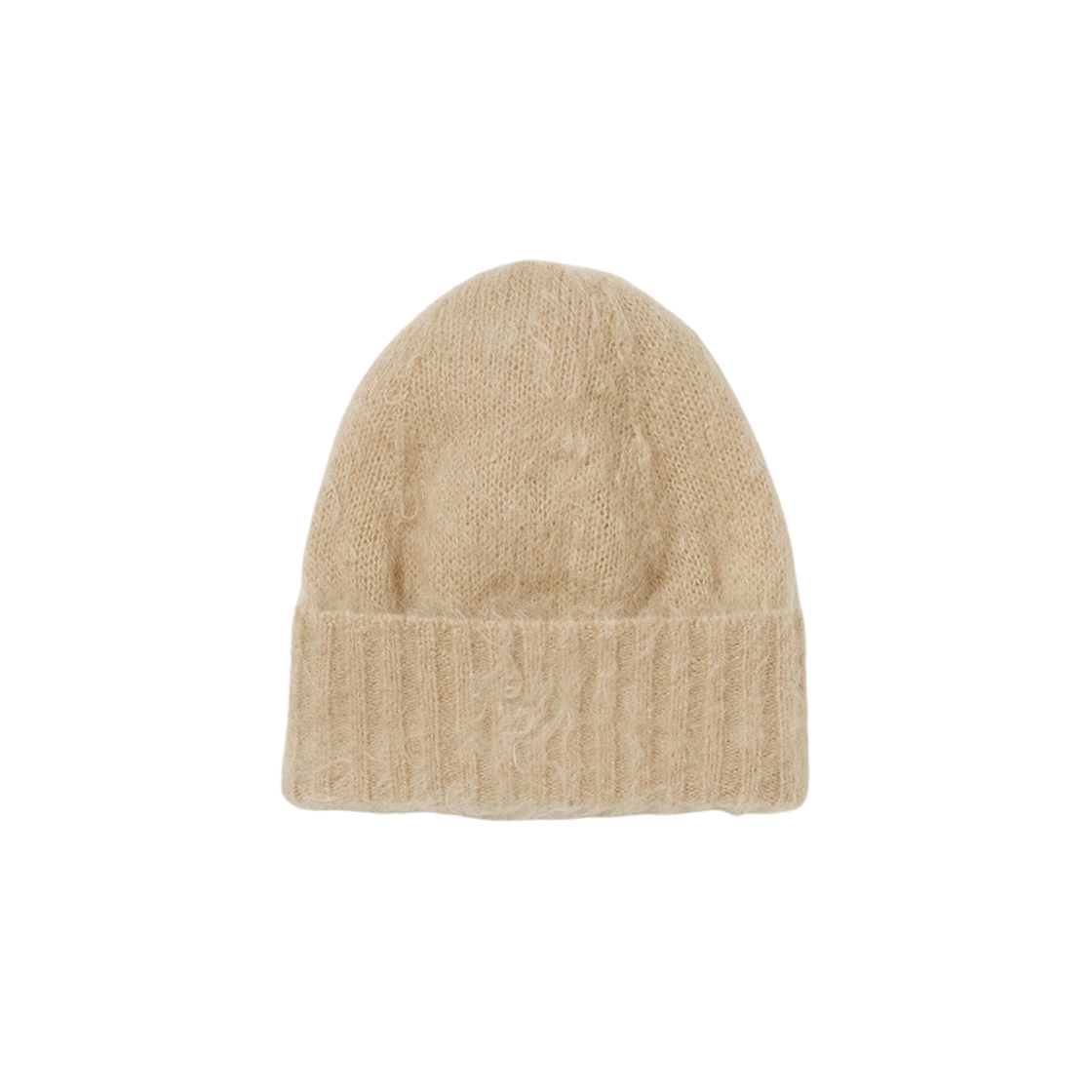 Auralee Brushed Super Kid Mohair Knit Cap Beige 상세 이미지 1