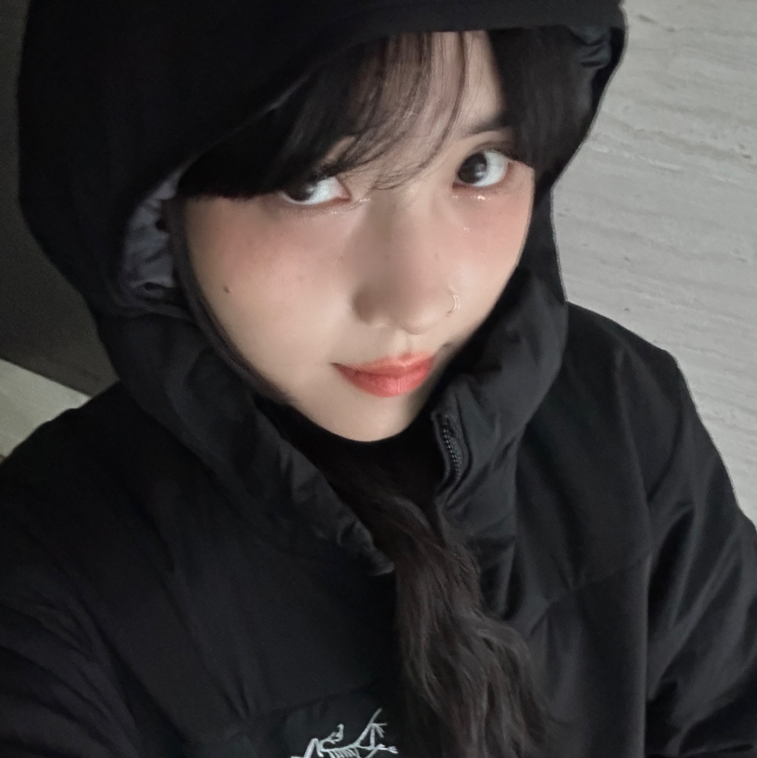 Arc'teryx Proton Hoody Black 착용 스타일