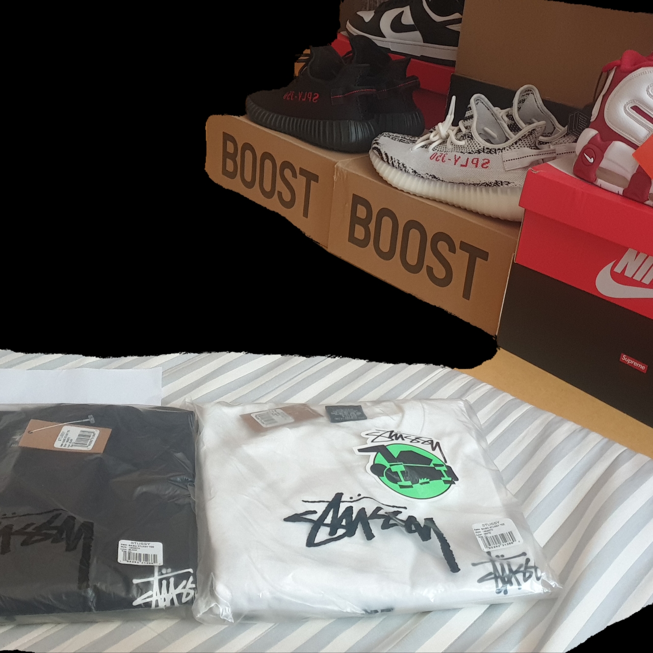 Stussy Basic Stussy T-Shirt Black 2023, Stussy Basic Stussy T-Shirt White 2023 ์ฐฉ์ฉ ์คํ์ผ - 2