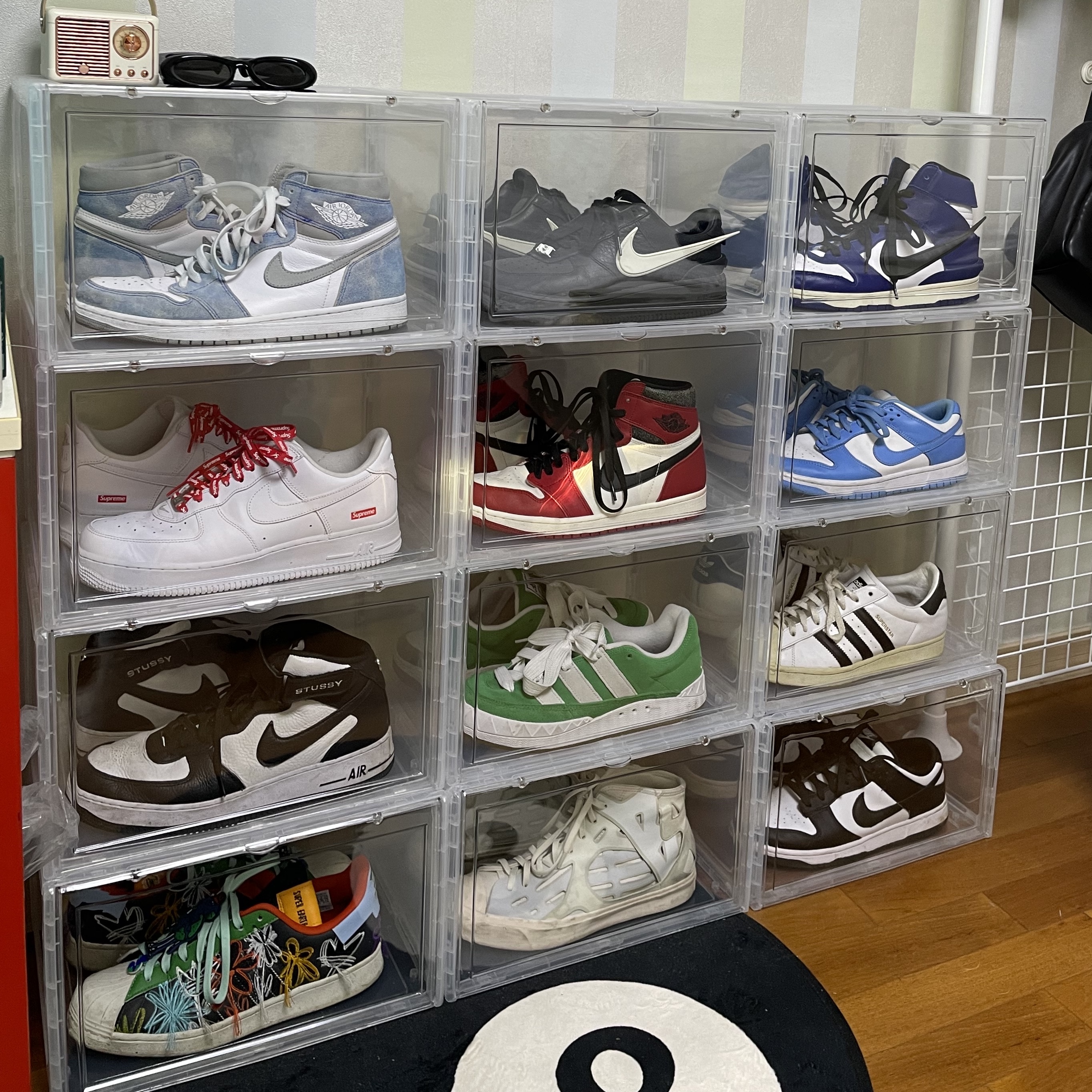 Adidas Adimatic Green, Nike x Ambush Air Force 1 Low SP Black 착용 스타일