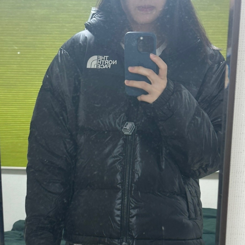 The North Face 1996 Eco Nuptse Jacket Real Black 착용 스타일