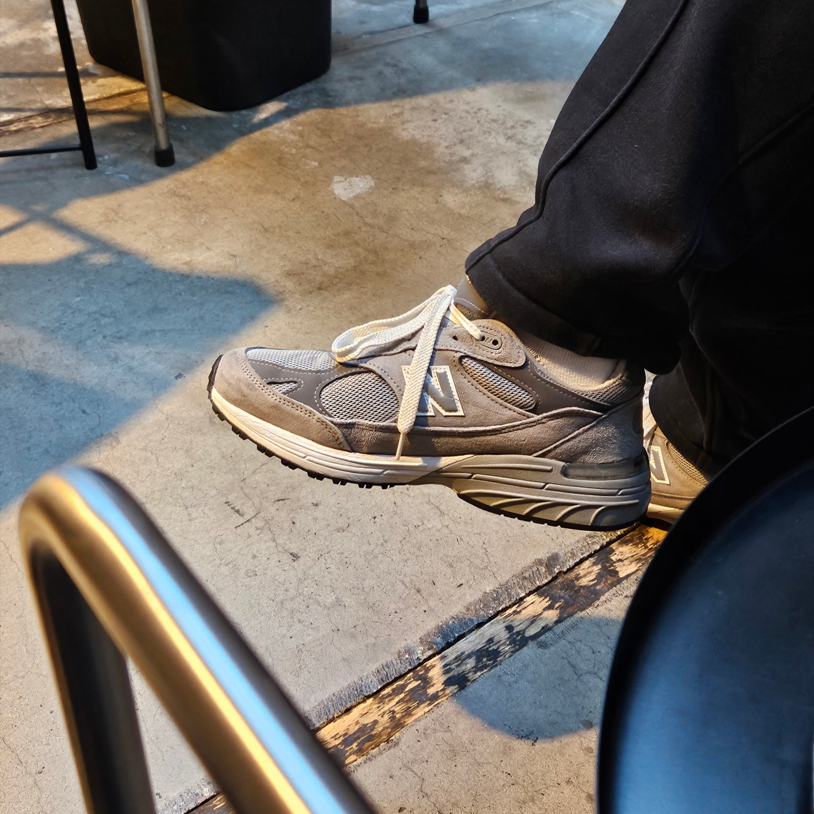 New Balance 993 Made in USA Grey - D Standard 착용 스타일