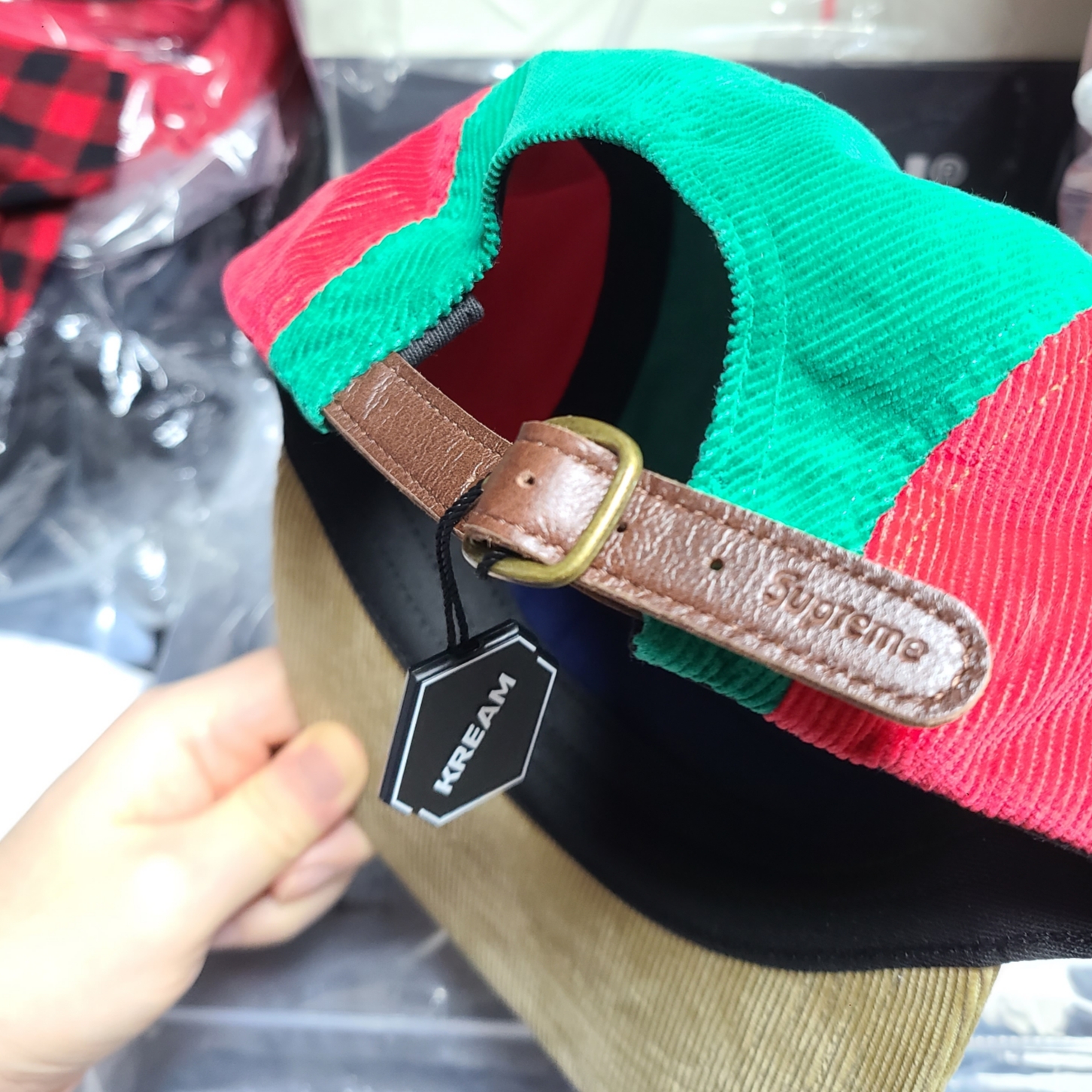 Supreme Corduroy Camp Cap Multicolor - 23FW 착용 스타일 - 3