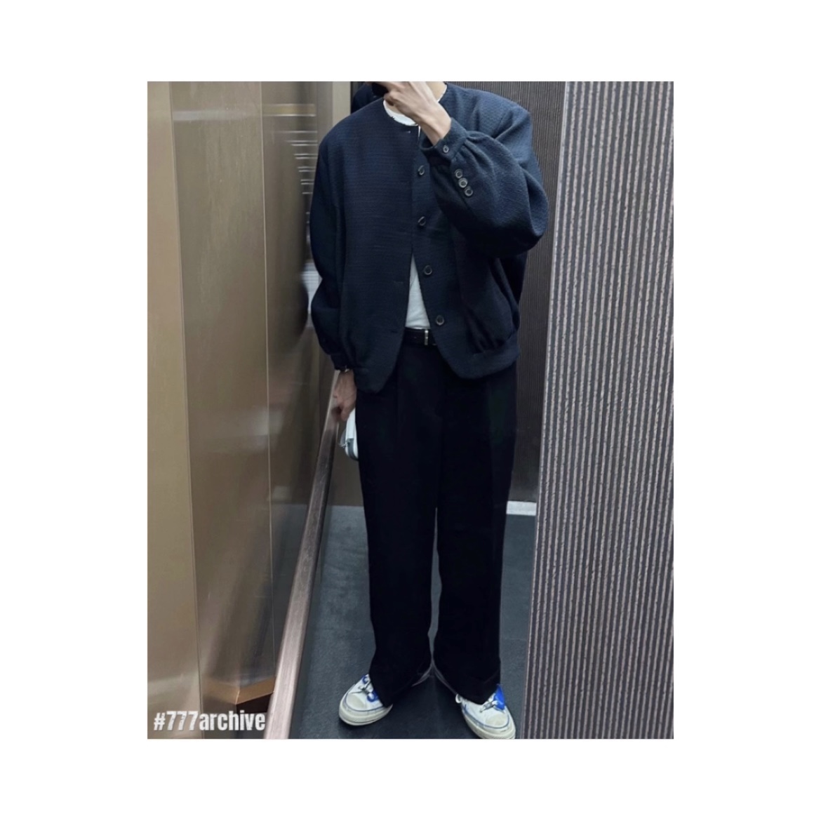 Ader Error Atte Jacket Noir, The North Face White Label Novelty Nuptse Down Jacket Heather Gray 착용 스타일 - 2