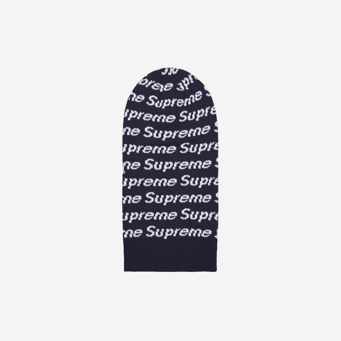 Supreme New Era Repeat Balaclava Navy - 23FW 상세 이미지 2