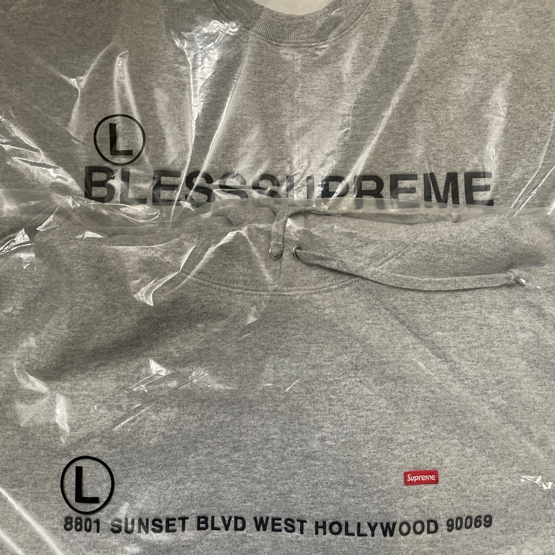 Supreme West Hollywood Shop Small Box Hooded Sweatshirt Heather Grey - 23FW 착용 스타일