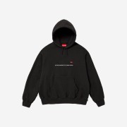 Supreme Paris Shop Small Box Hooded Sweatshirt Black - 23FW