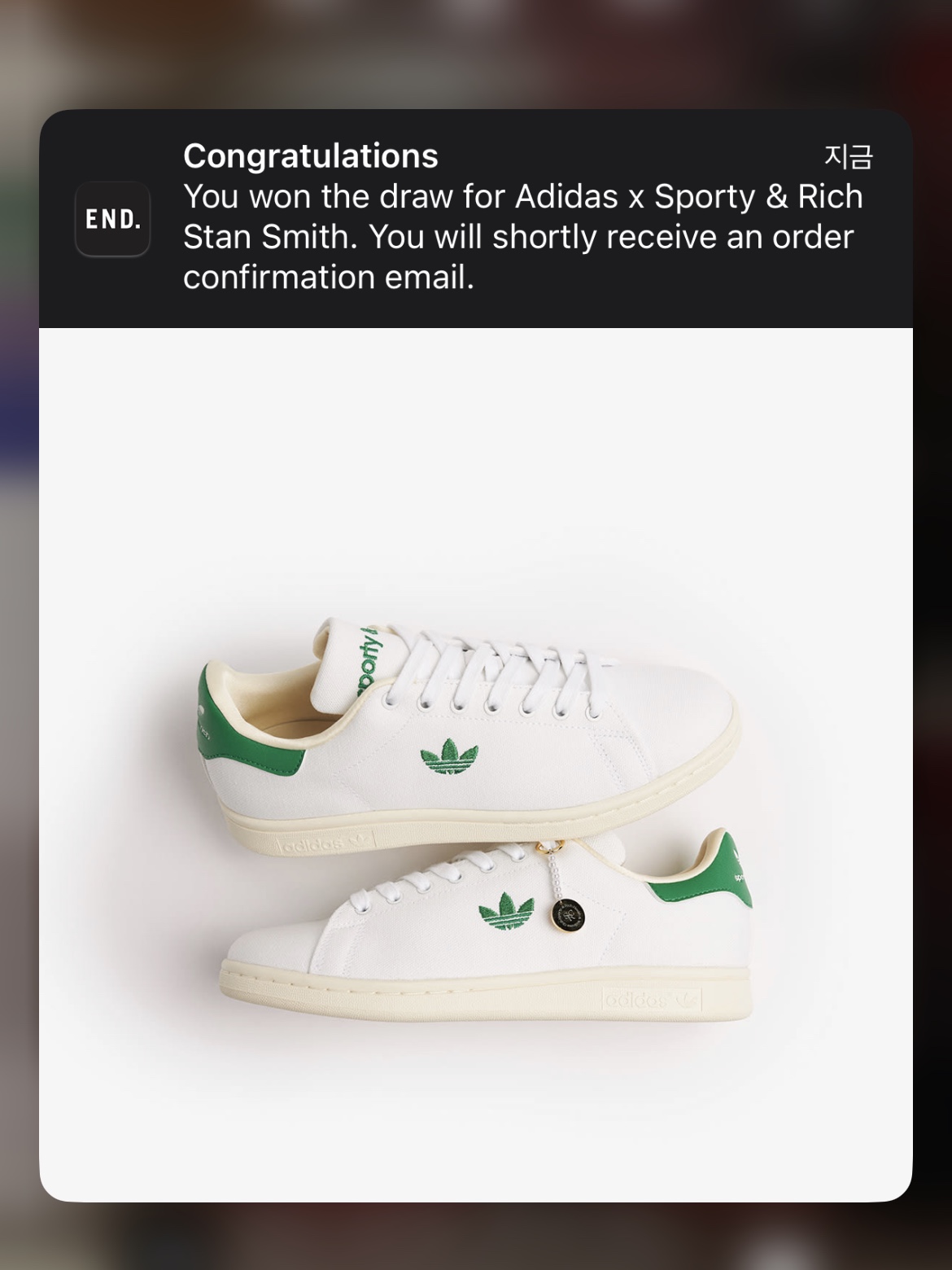 Adidas x Sporty & Rich Stan Smith White Green 착용 스타일 - 1