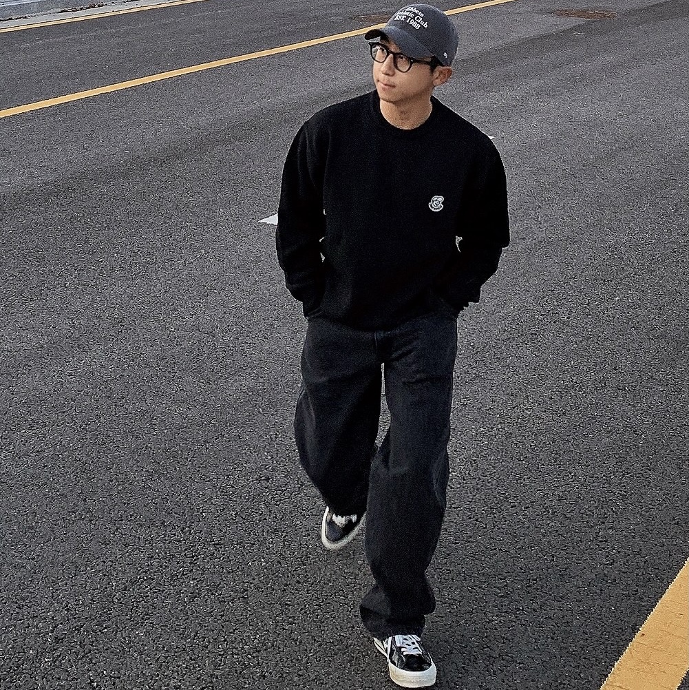 Converse One Star Ox Black 착용 스타일 - 2