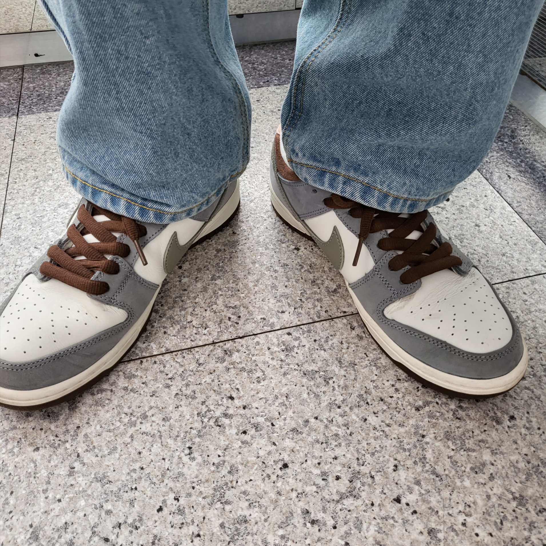 Nike x Yuto Horigome SB Dunk Low Wolf Grey 착용 스타일