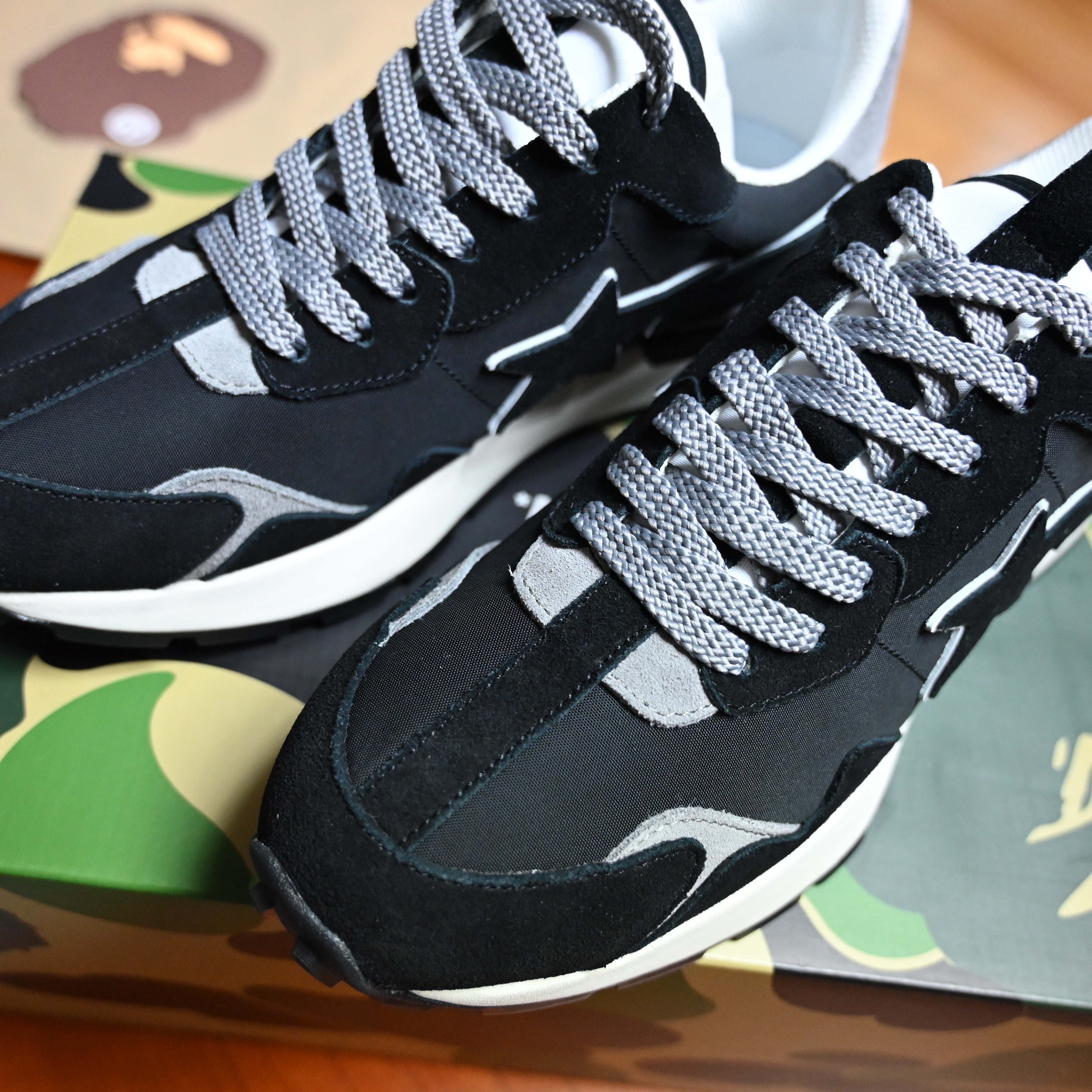 BAPE Road Sta Express #3 M1 Black 착용 스타일 - 7