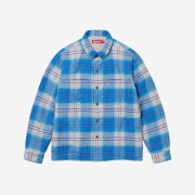 Supreme Lined Flannel Snap Shirt Blue - 23FW