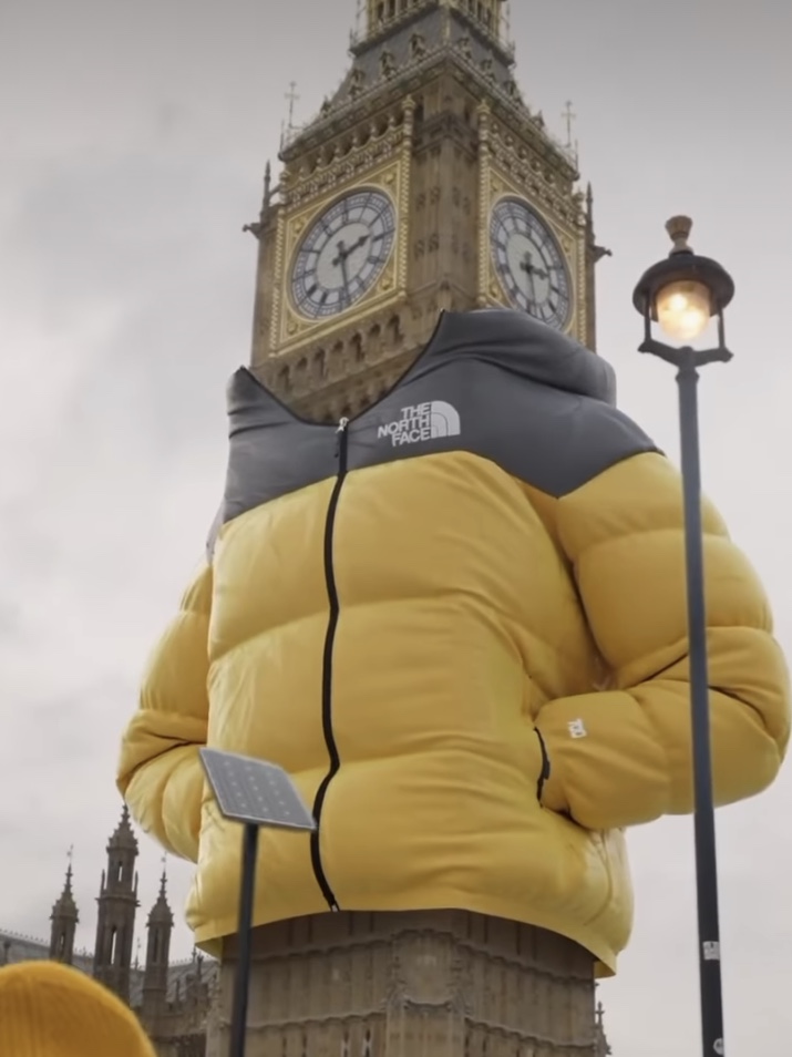 The North Face White Label Novelty Nuptse Down Jacket Heather Gray, The North Face 1996 Retro Nuptse Down Jacket TNF Black 착용 스타일 - 1