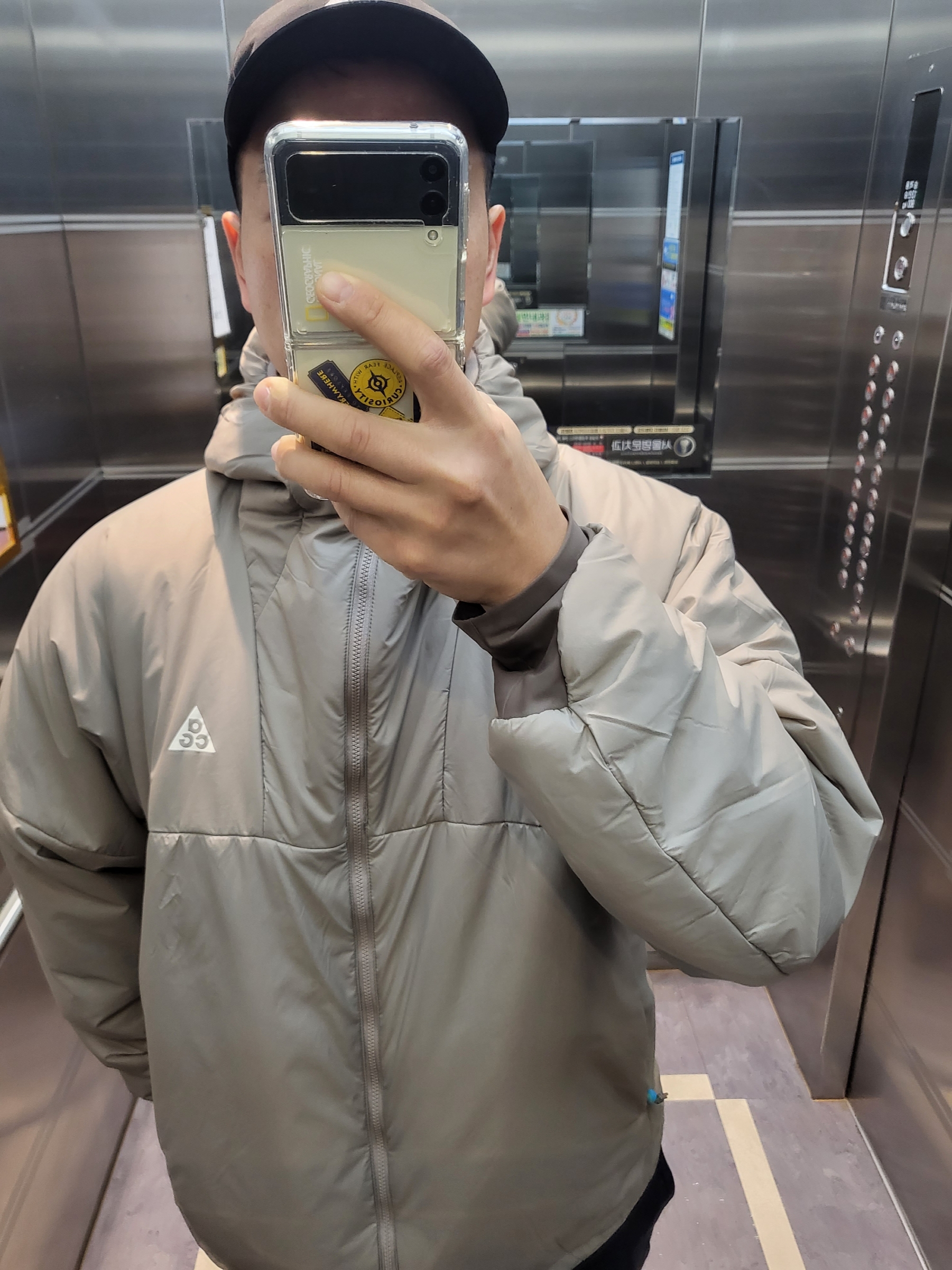 Nike ACG Therma-Fit ADV Rope De Dope Jacket Moon Fossil - Asia 착용 스타일