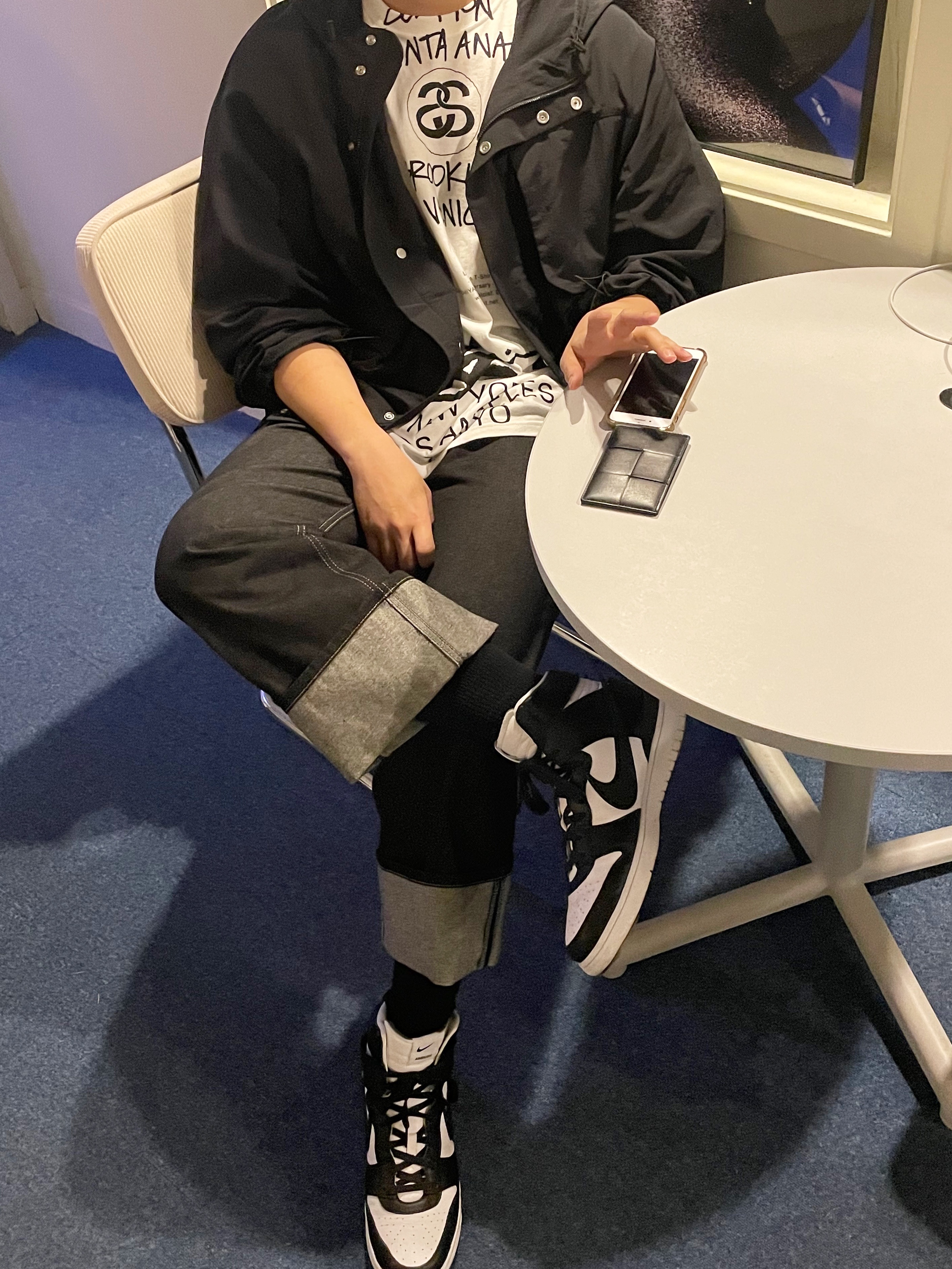Nike x Ambush Dunk High Black, Stussy x Takahiromiyashita The Soloist 40 WT T-Shirt 착용 스타일