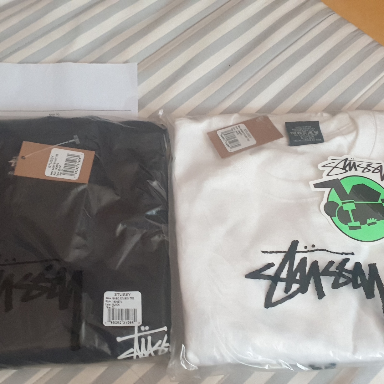 Stussy Basic Stussy T-Shirt Black 2023, Stussy Basic Stussy T-Shirt White 2023 ์ฐฉ์ฉ ์คํ์ผ - 1