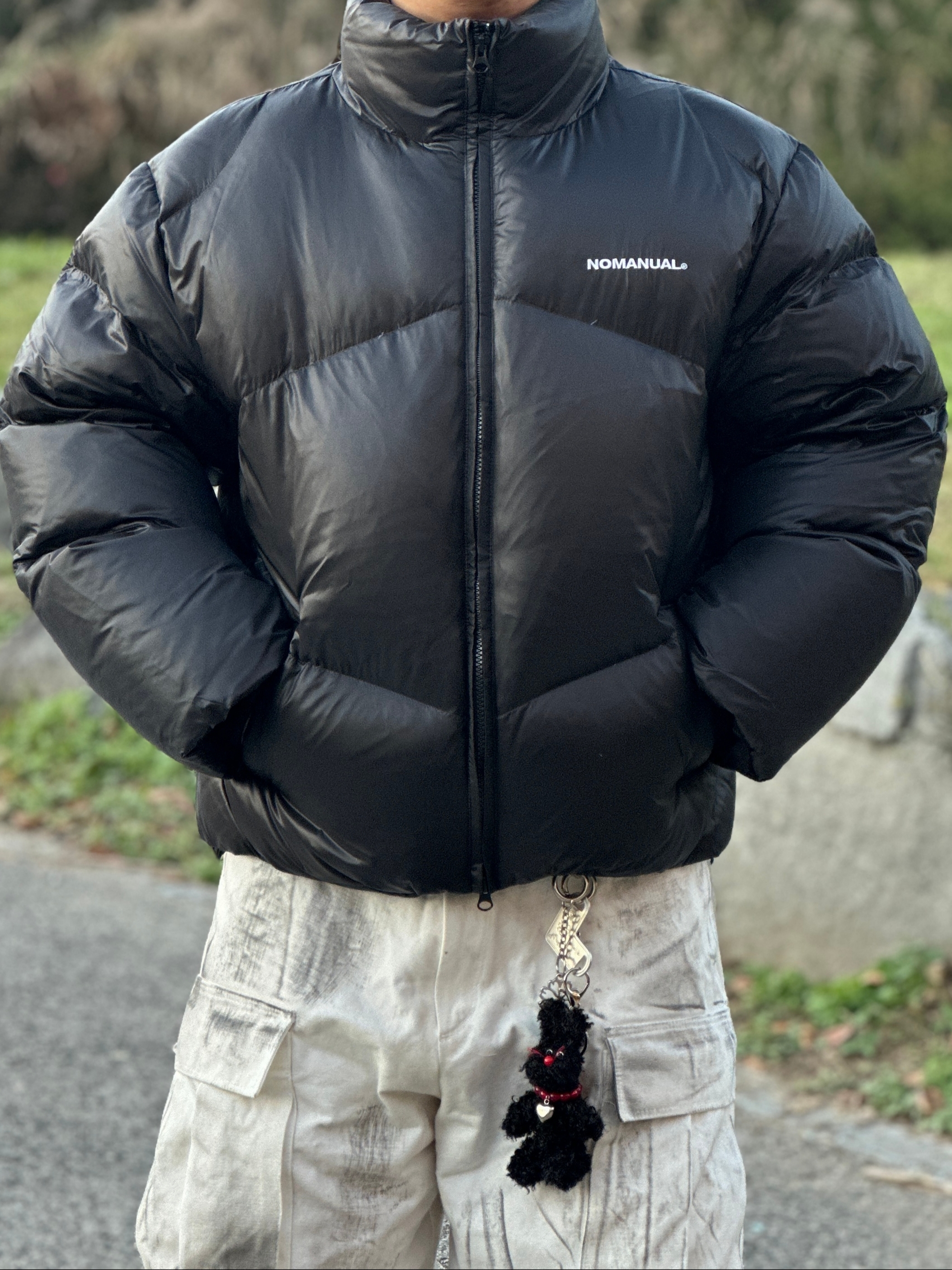 Nos Couleurs 01 Cargo Pants Dirty Washing 착용 스타일 - 5