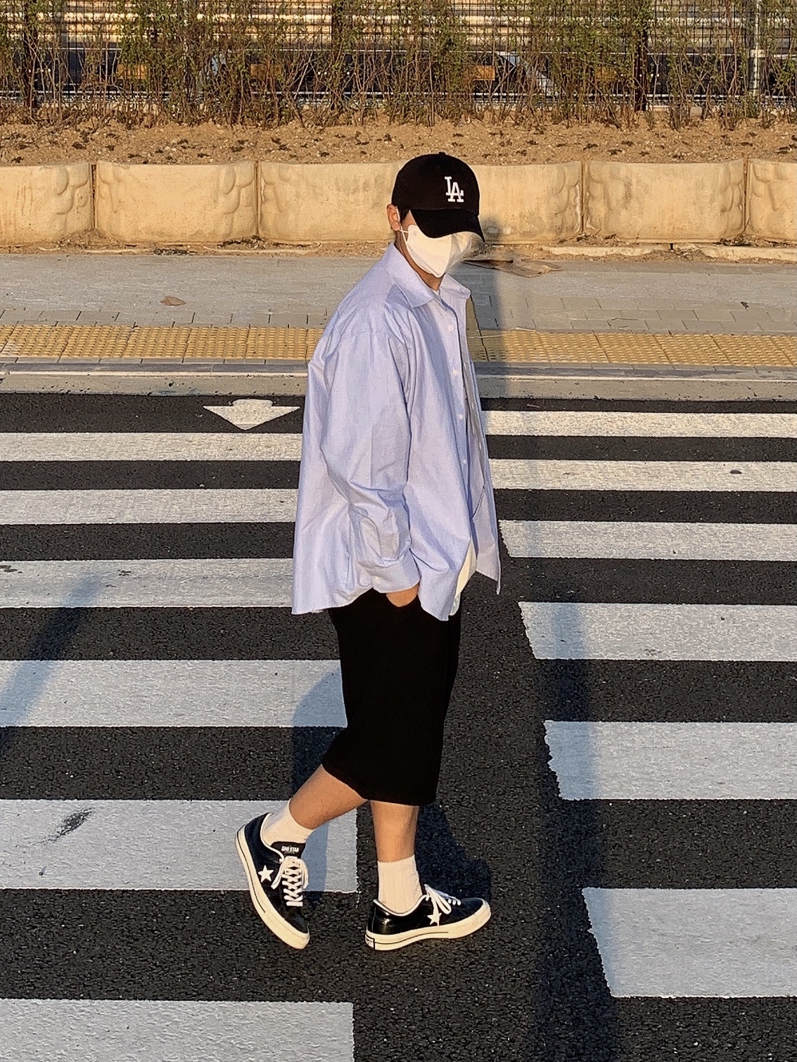 Converse One Star Ox Black 착용 스타일