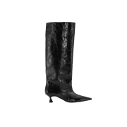 Ganni High Soft Slouchy Shaft Boots Black