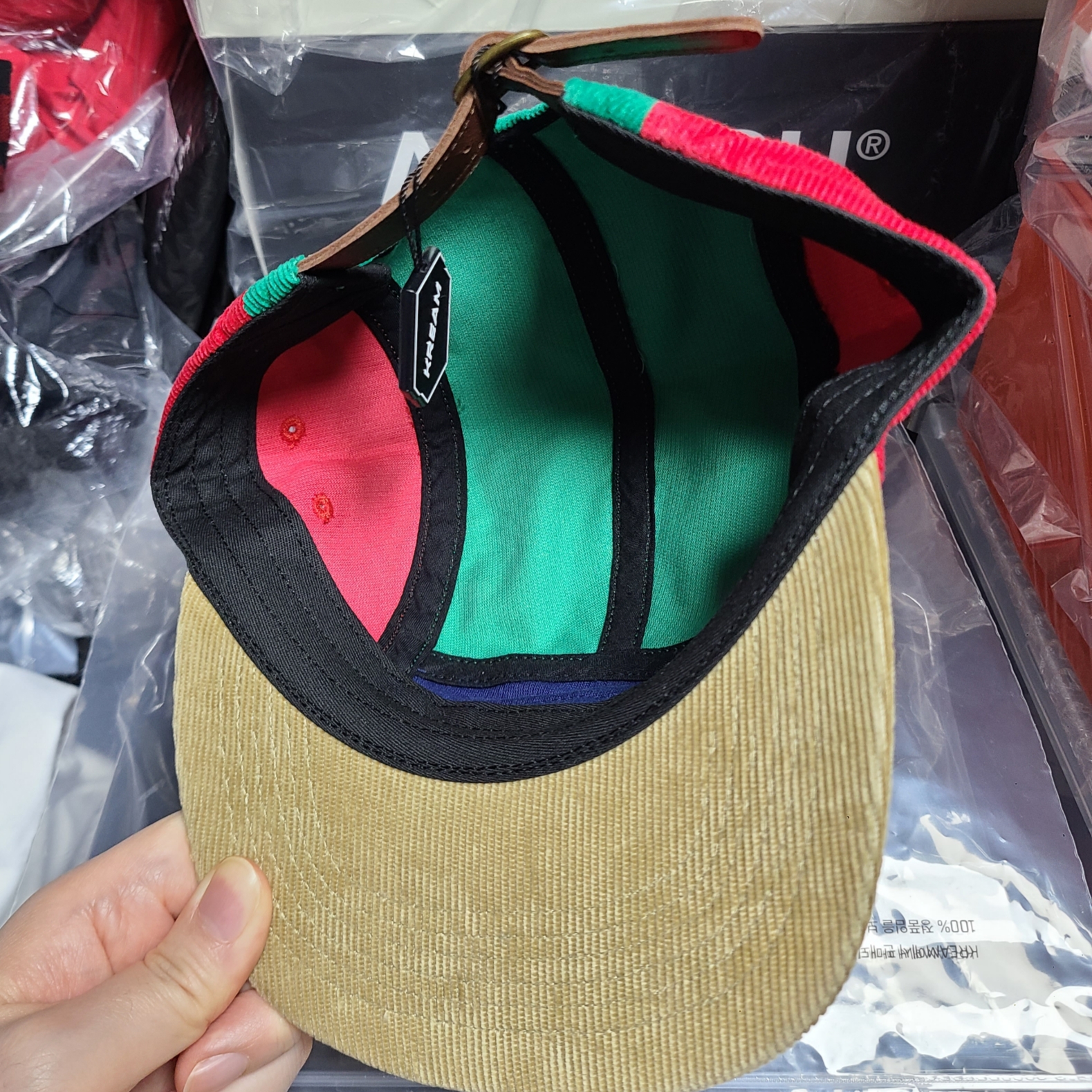Supreme Corduroy Camp Cap Multicolor - 23FW 착용 스타일 - 2