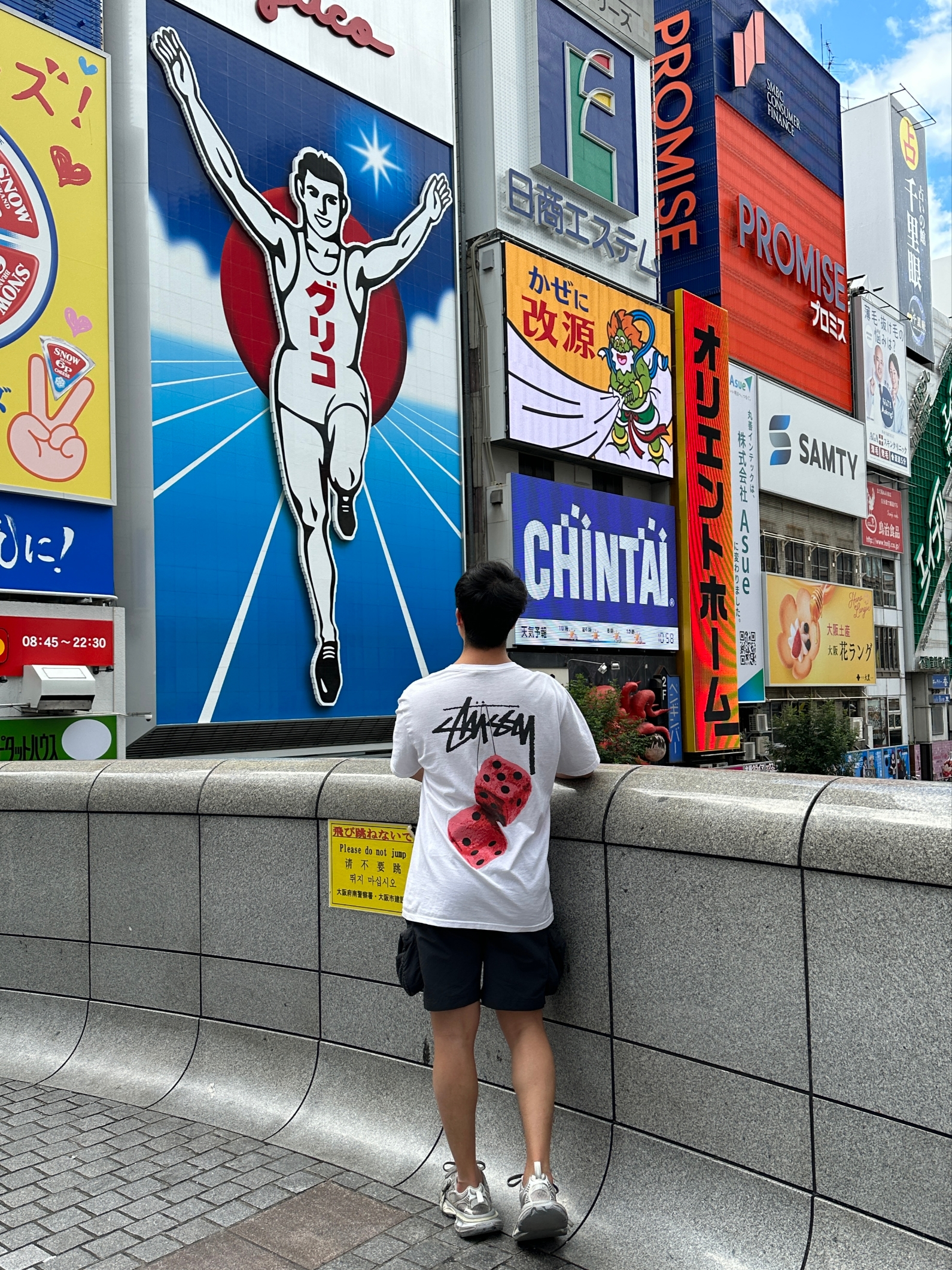 Stussy Fuzzy Dice T-Shirt White, Nike ACG Snowgrass Cargo Shorts Black - Asia 착용 스타일