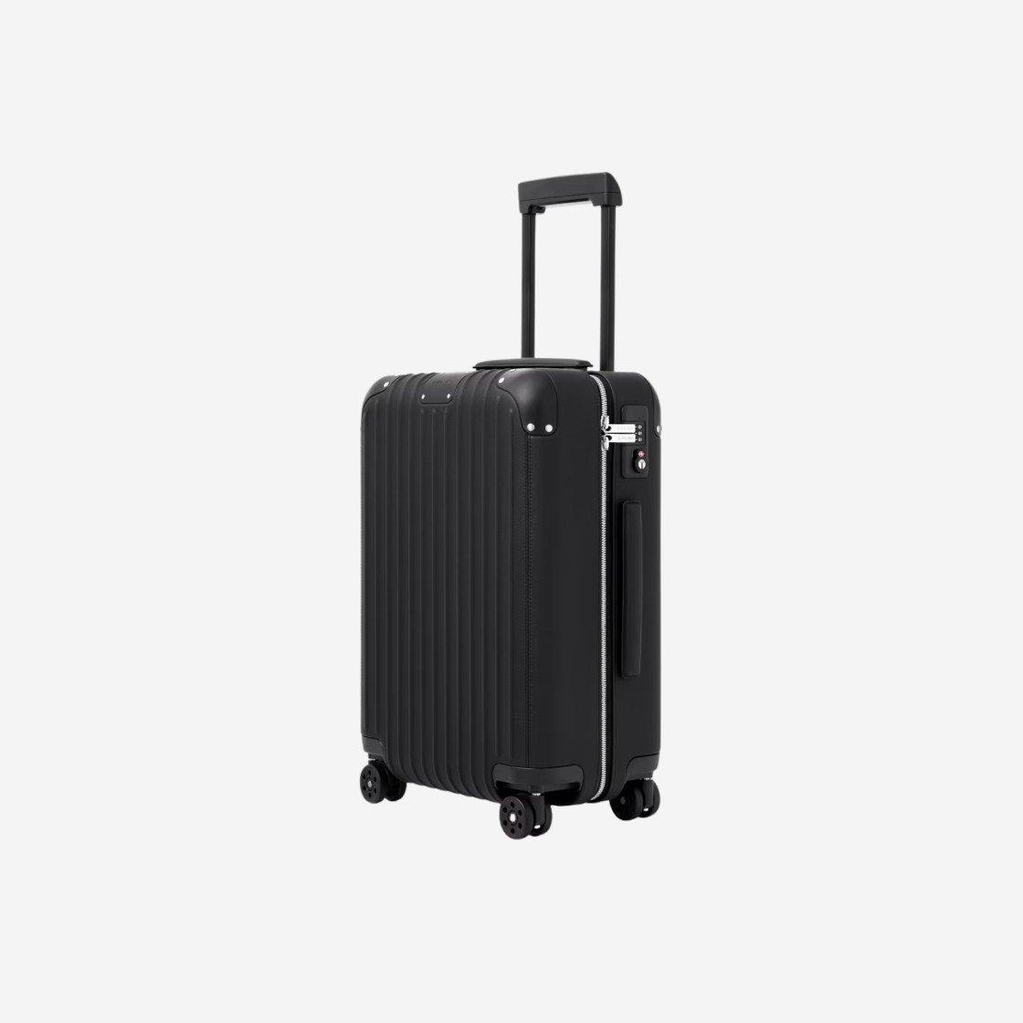 Rimowa Distinct Cabin Leather Aluminium Suitcase Black 상세 이미지 2