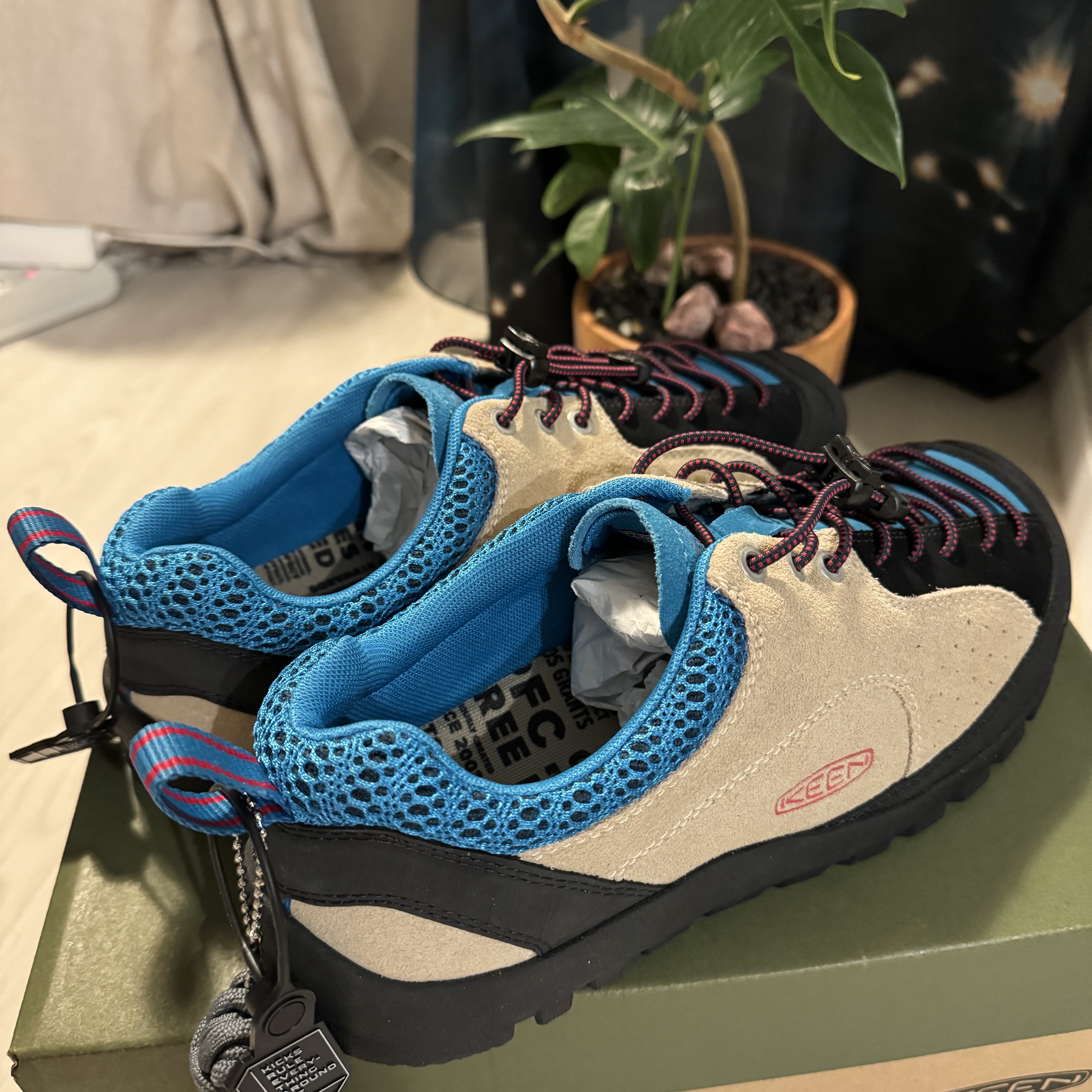Keen Jasper Rocks SP Sneakers Beige 착용 스타일 - 2