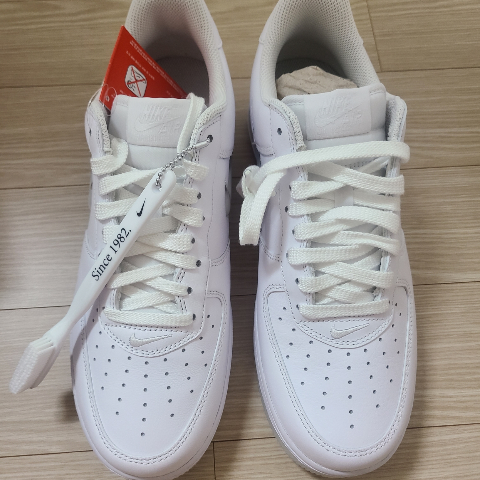 Nike Air Force 1 Low Color of The Month White Jewel 착용 스타일