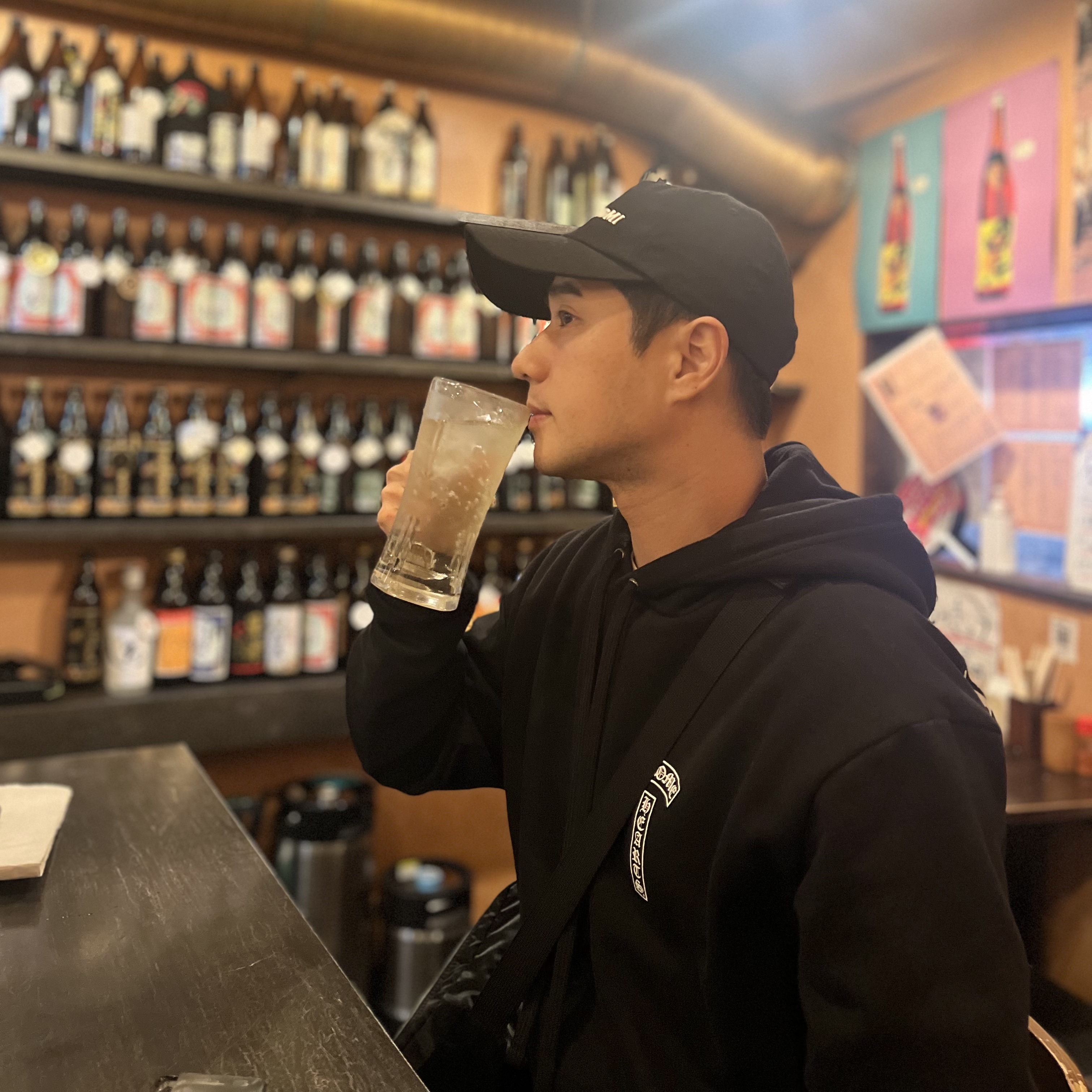 Chrome Hearts Boost Hoodie Black, Wooyoungmi Embroidered Ball Cap Black - 23SS 착용 스타일 - 2