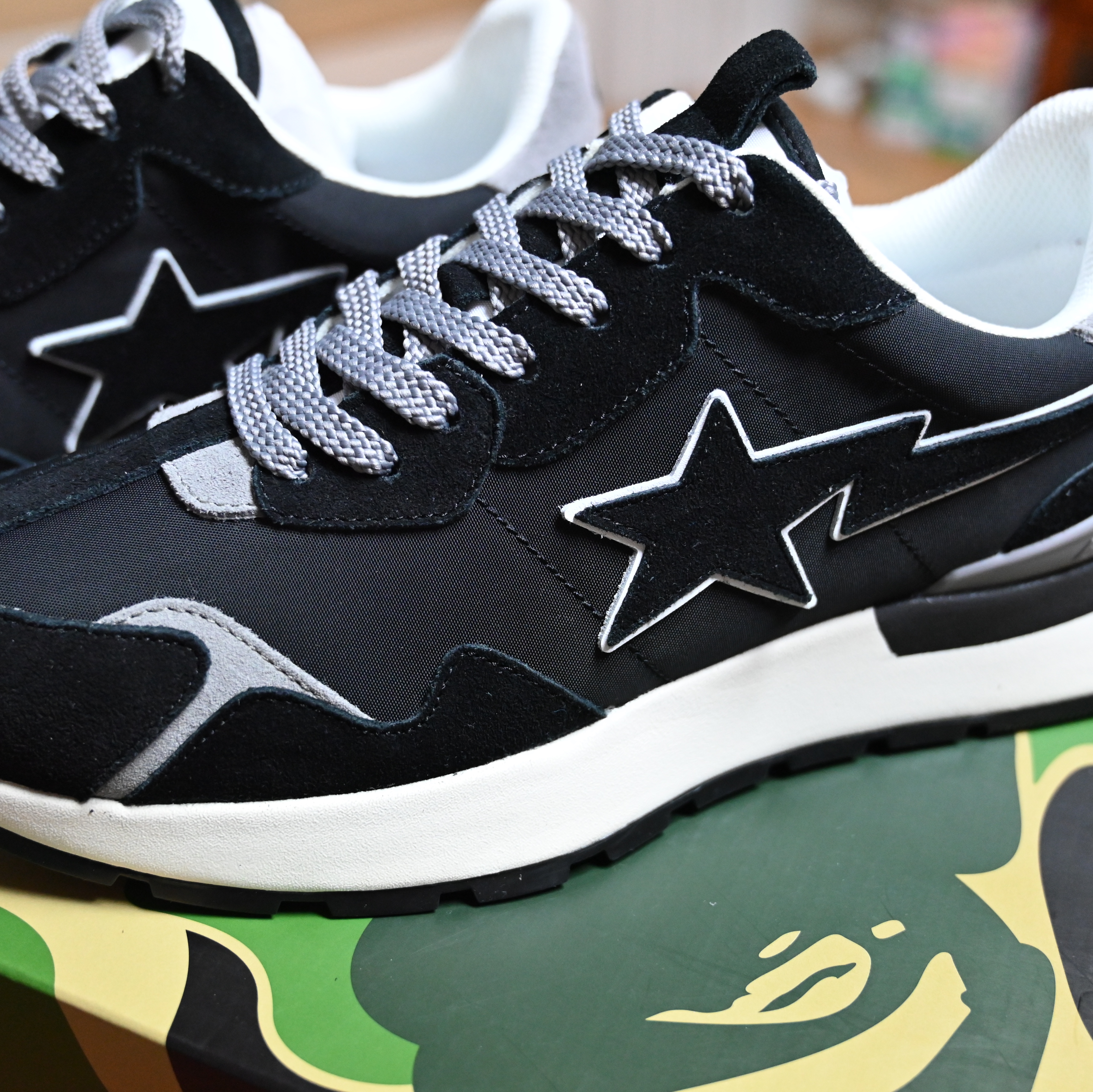 BAPE Road Sta Express #3 M1 Black 착용 스타일 - 1