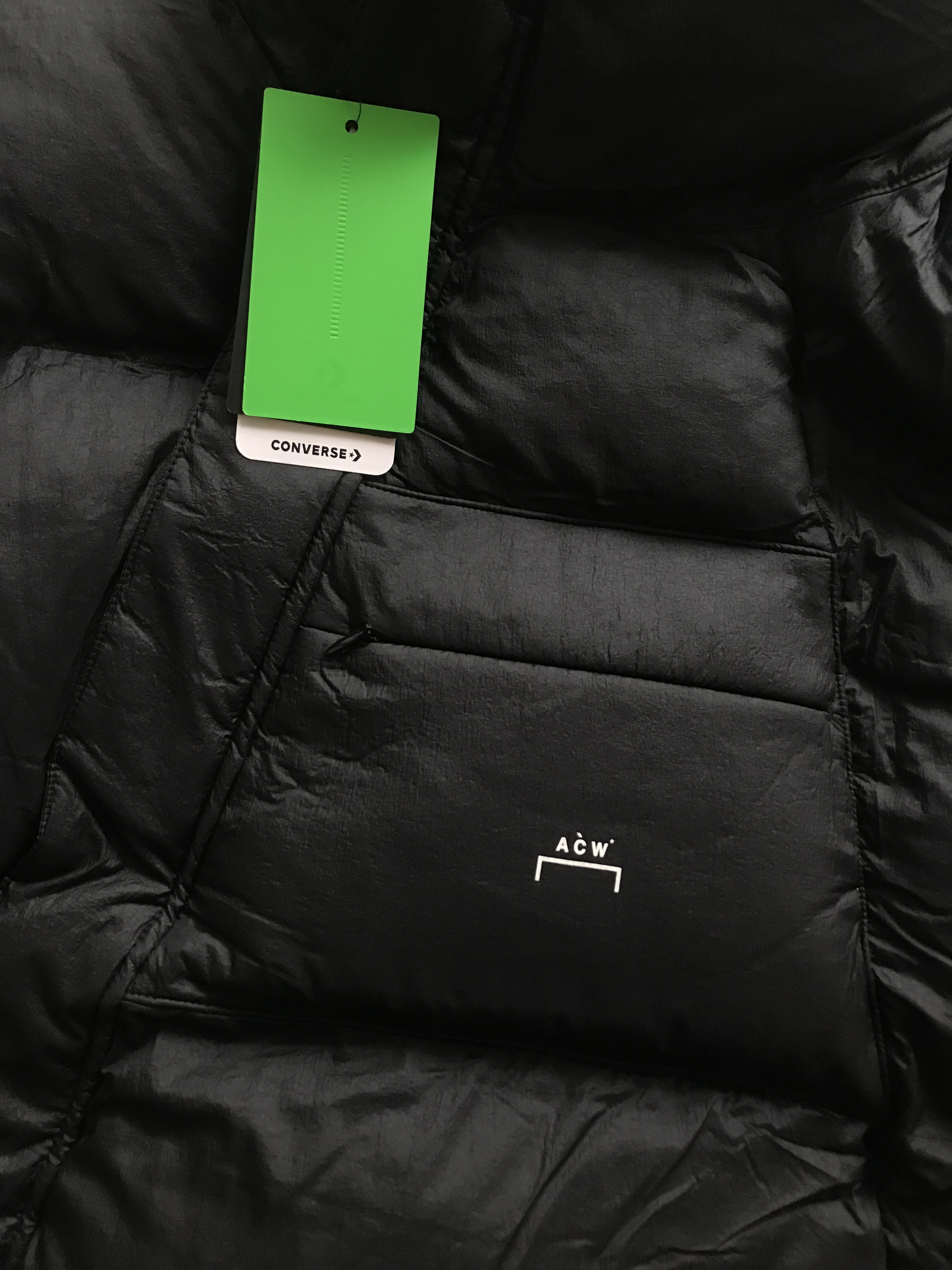 Converse x A-Cold-Wall Super Puffer Jacket Black 착용 스타일