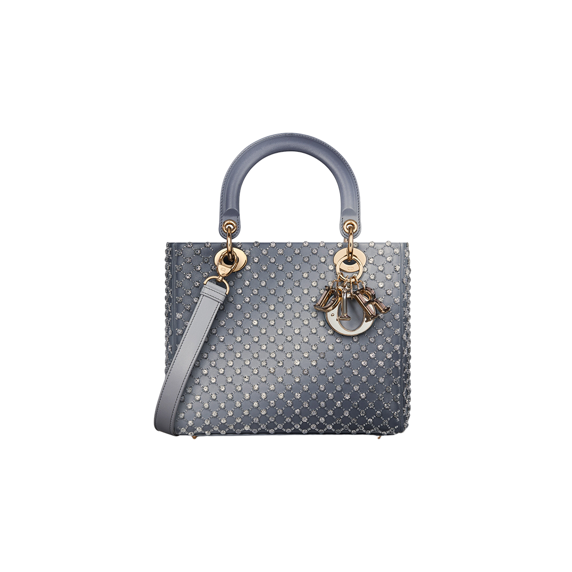 Dior Medium Lady Bag Ethereal Gray Gradient Bead Diamond Motif 상세 이미지 1