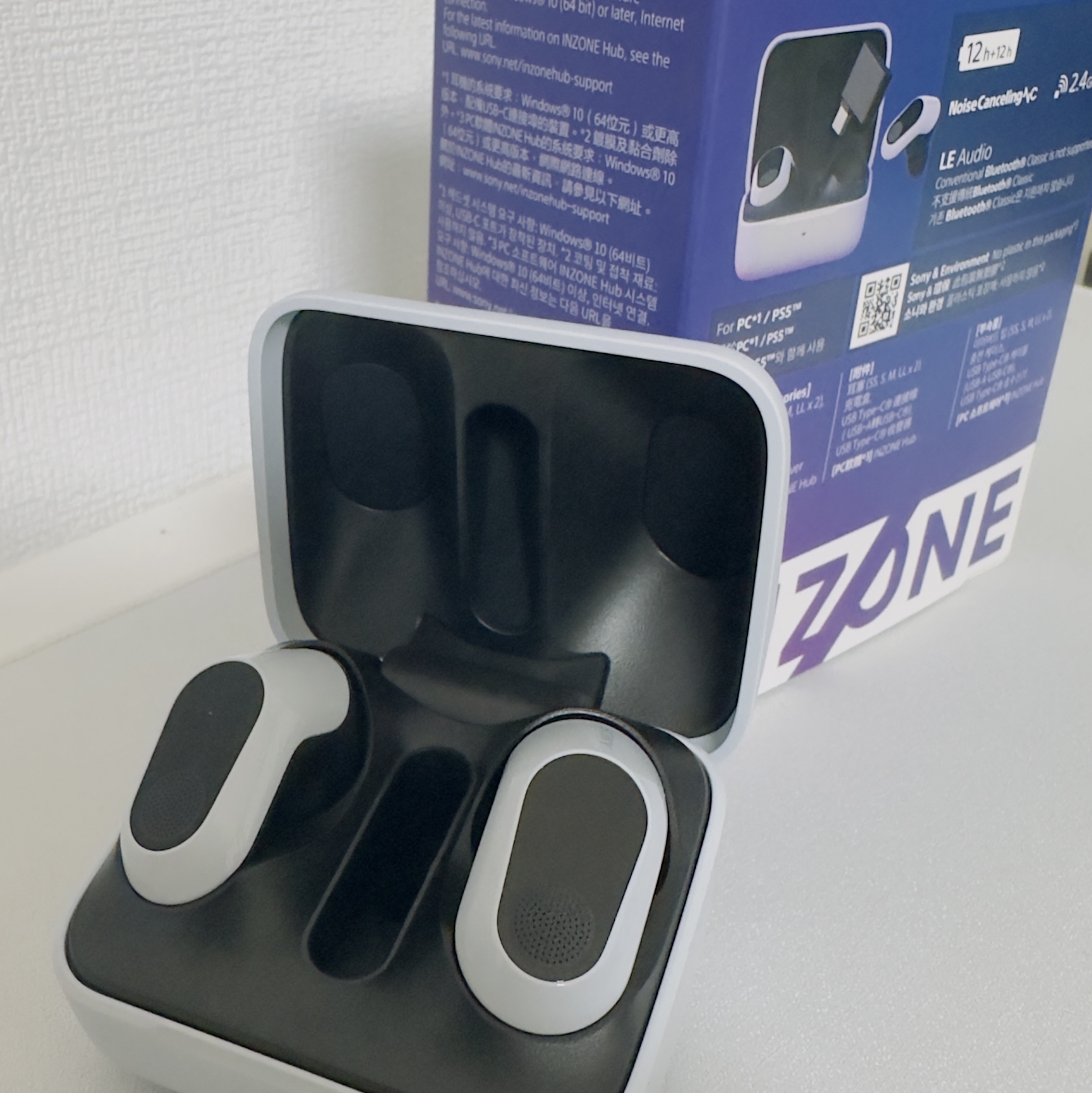 Sony INZONE Buds White (Sony Korea Ver.) 착용 스타일