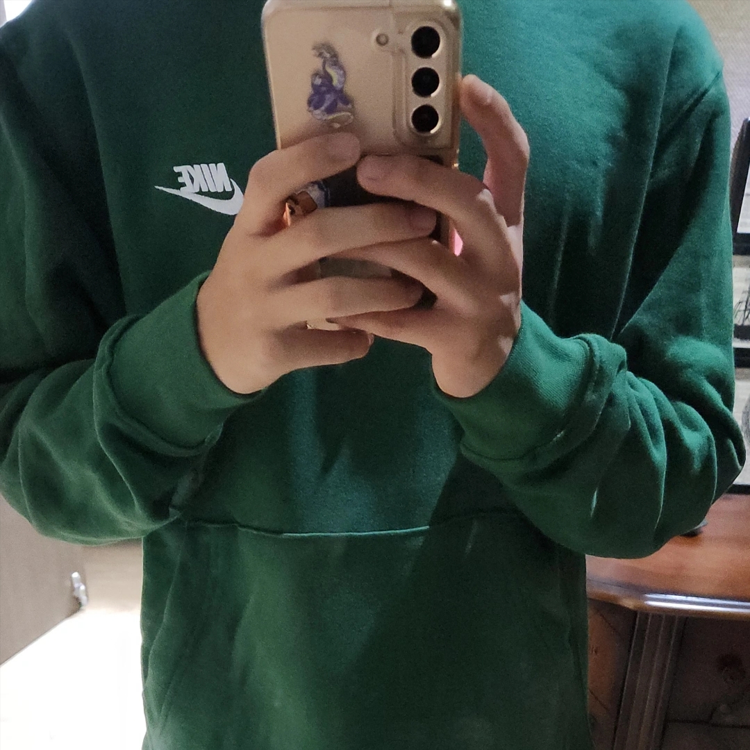 Nike NSW Club Fleece Pullover Hoodie Gorge Green - Asia 착용 스타일